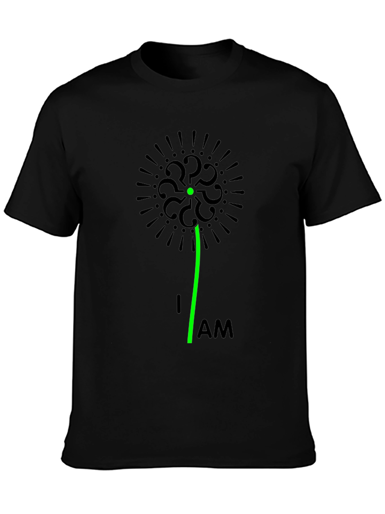 Question Everything Black T-Shirt - Unique Graphic Tee