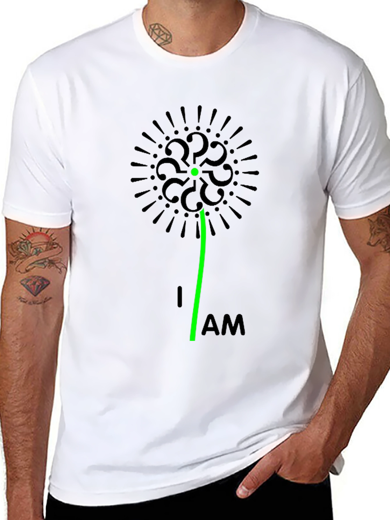 Question Everything Black T-Shirt - Unique Graphic Tee
