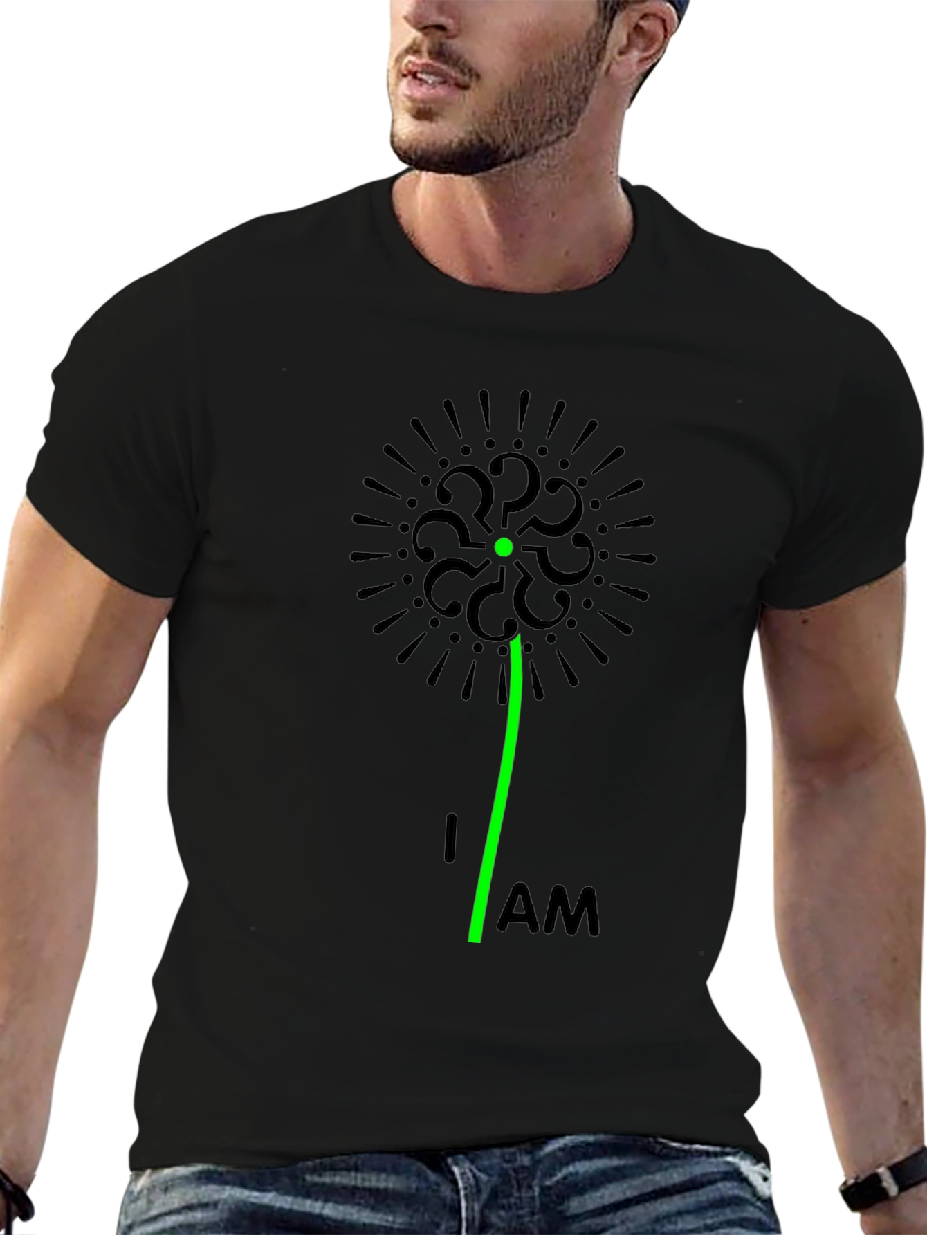 Question Everything Black T-Shirt - Unique Graphic Tee
