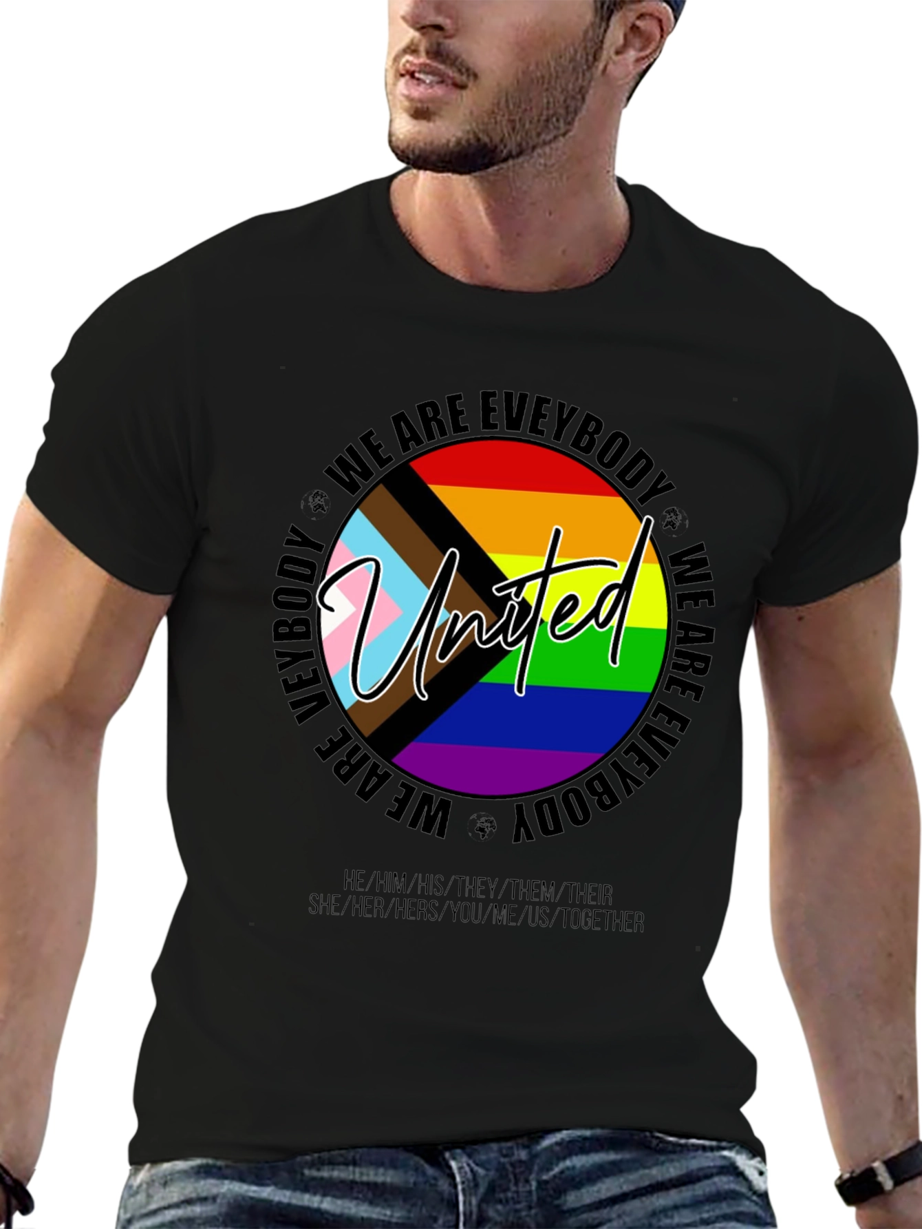 Unity Pride T-Shirt - We Are Everybody LGBTQ+ Tee