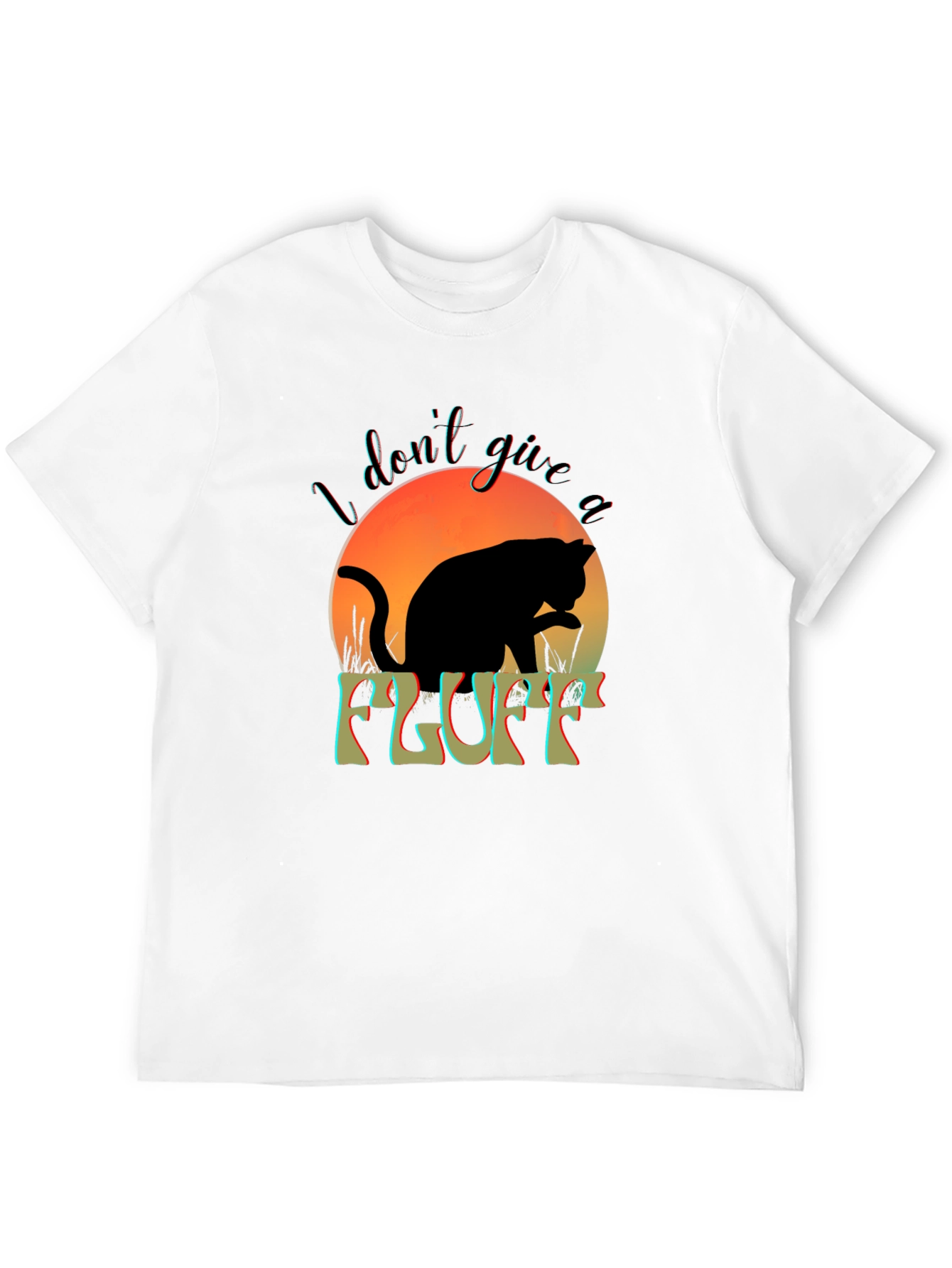 I Dont Give a Fluff Cat T-Shirt