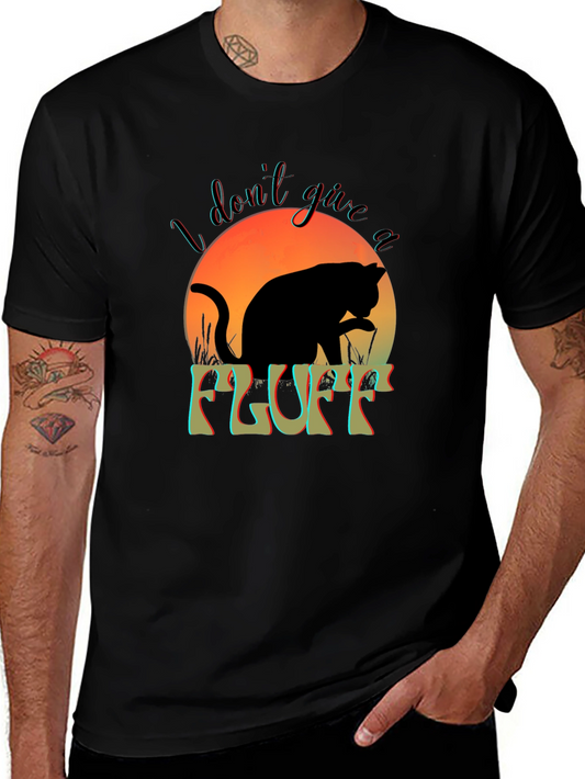 I Dont Give a Fluff Cat T-Shirt