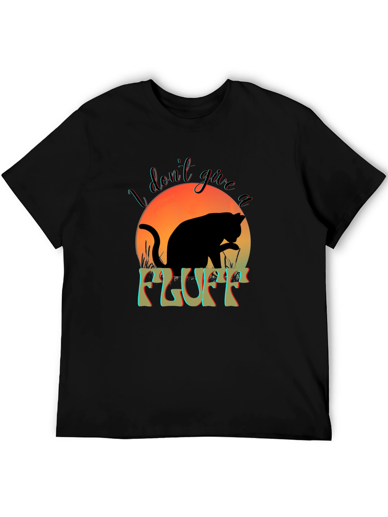 I Dont Give a Fluff Cat T-Shirt