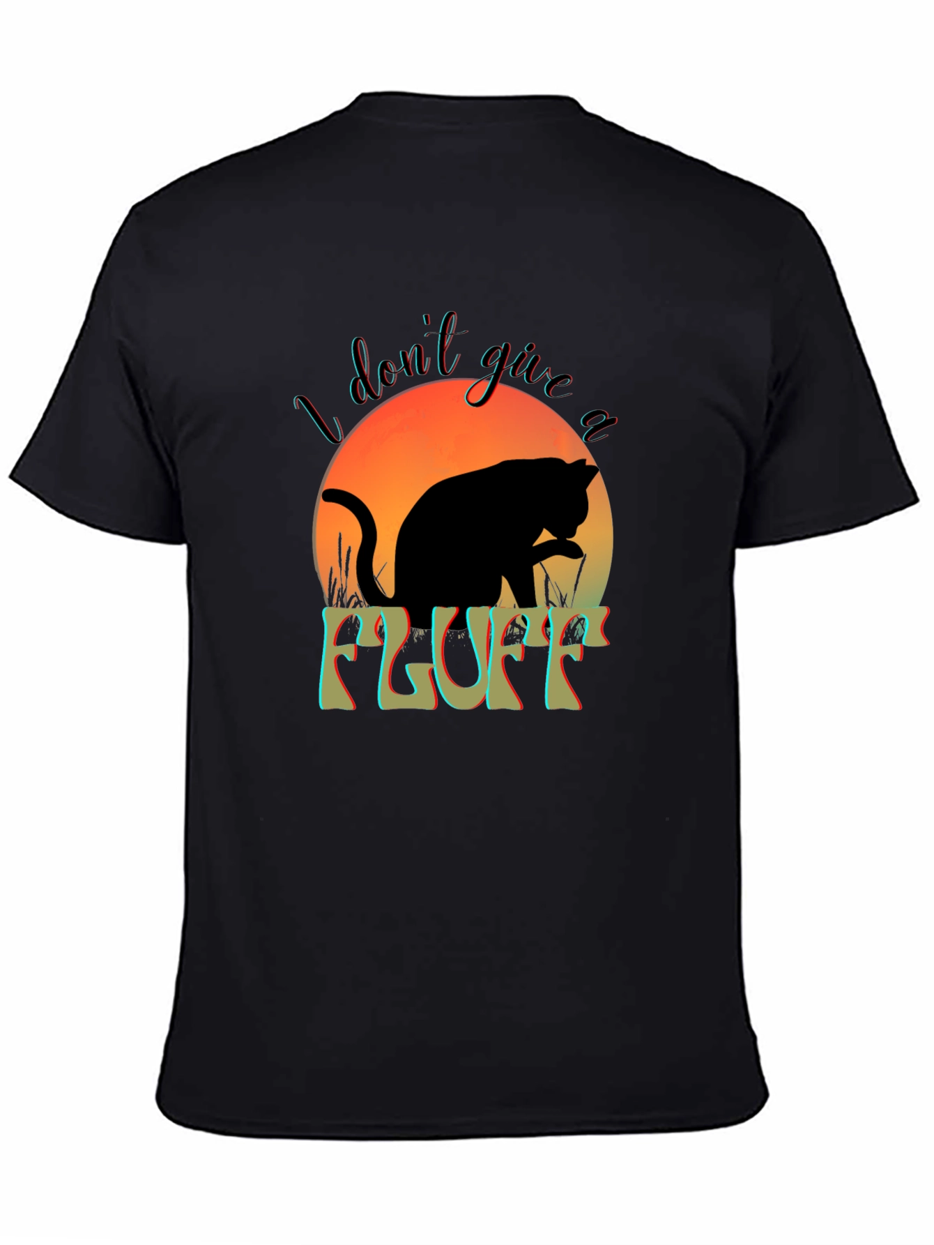 I Dont Give a Fluff Cat T-Shirt