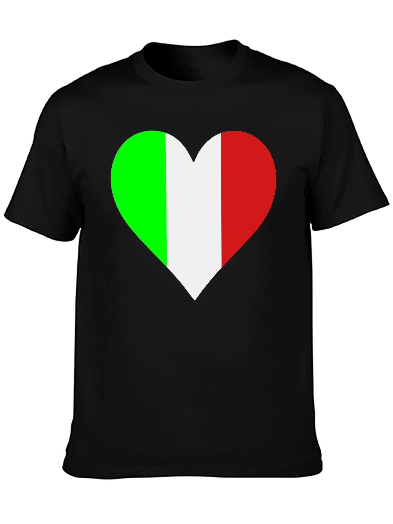 Italian Flag Heart T-Shirt