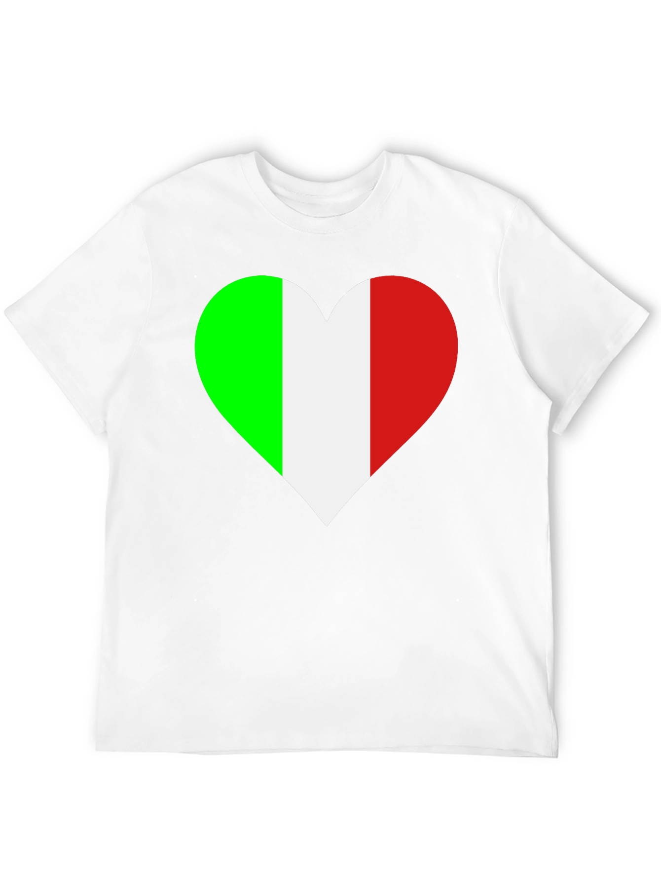 Italian Flag Heart T-Shirt