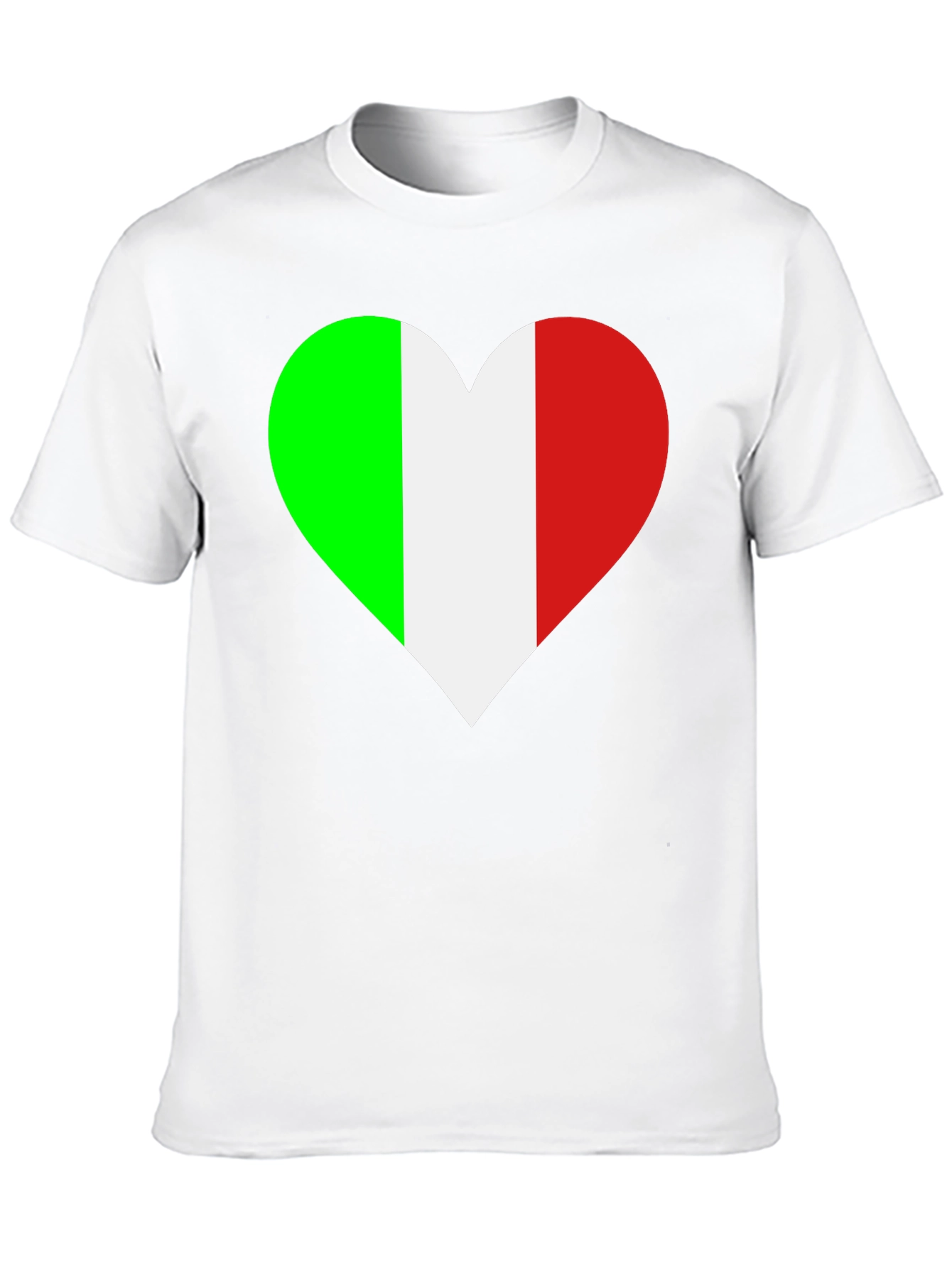 Italian Flag Heart T-Shirt