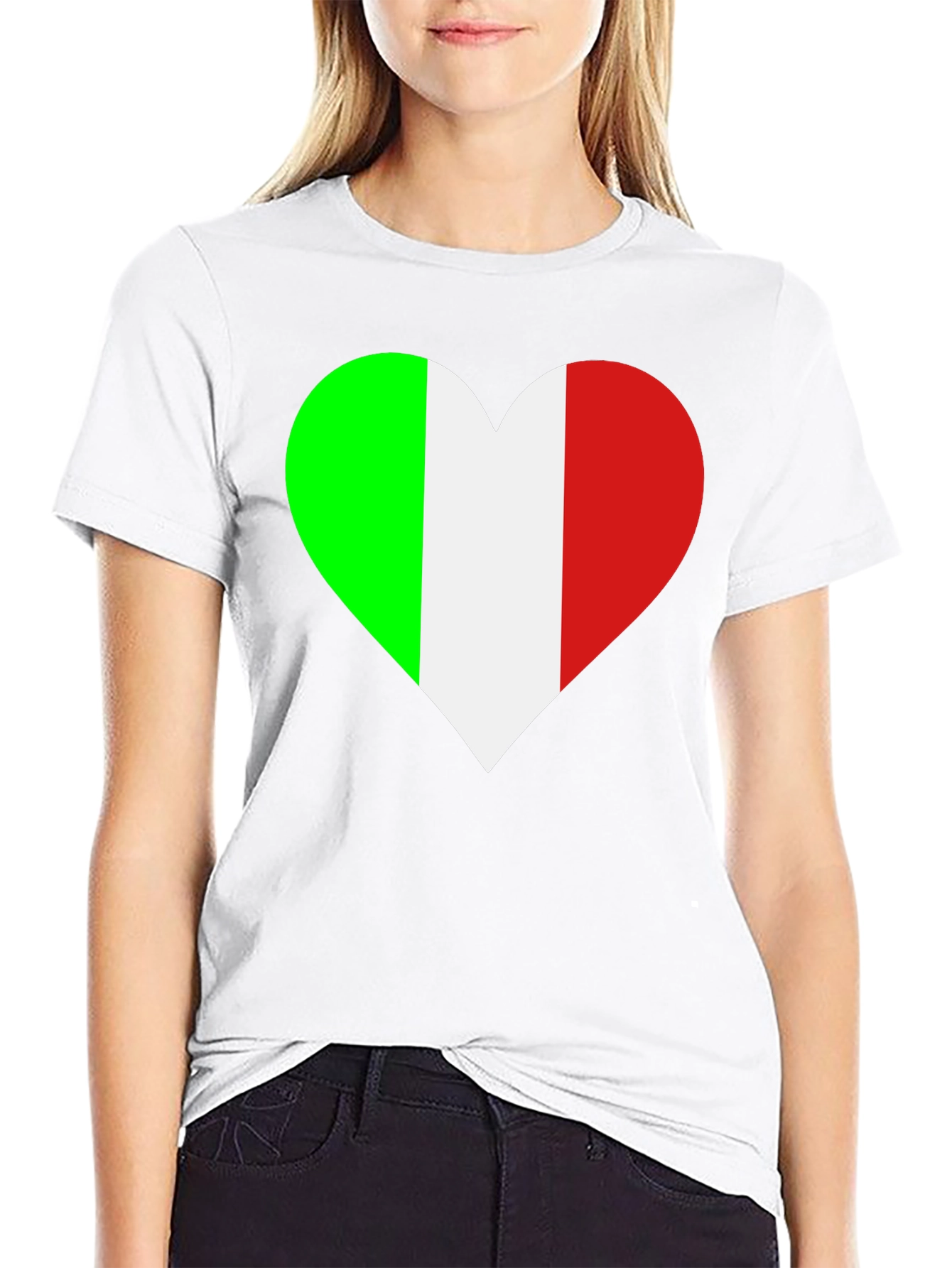 Italian Flag Heart T-Shirt