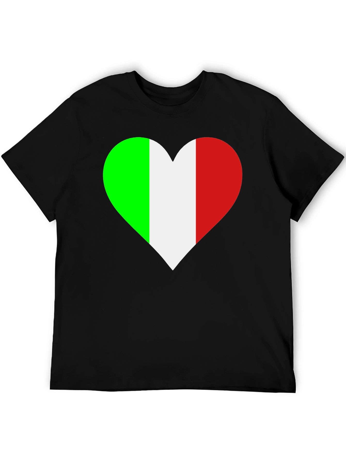 Italian Flag Heart T-Shirt
