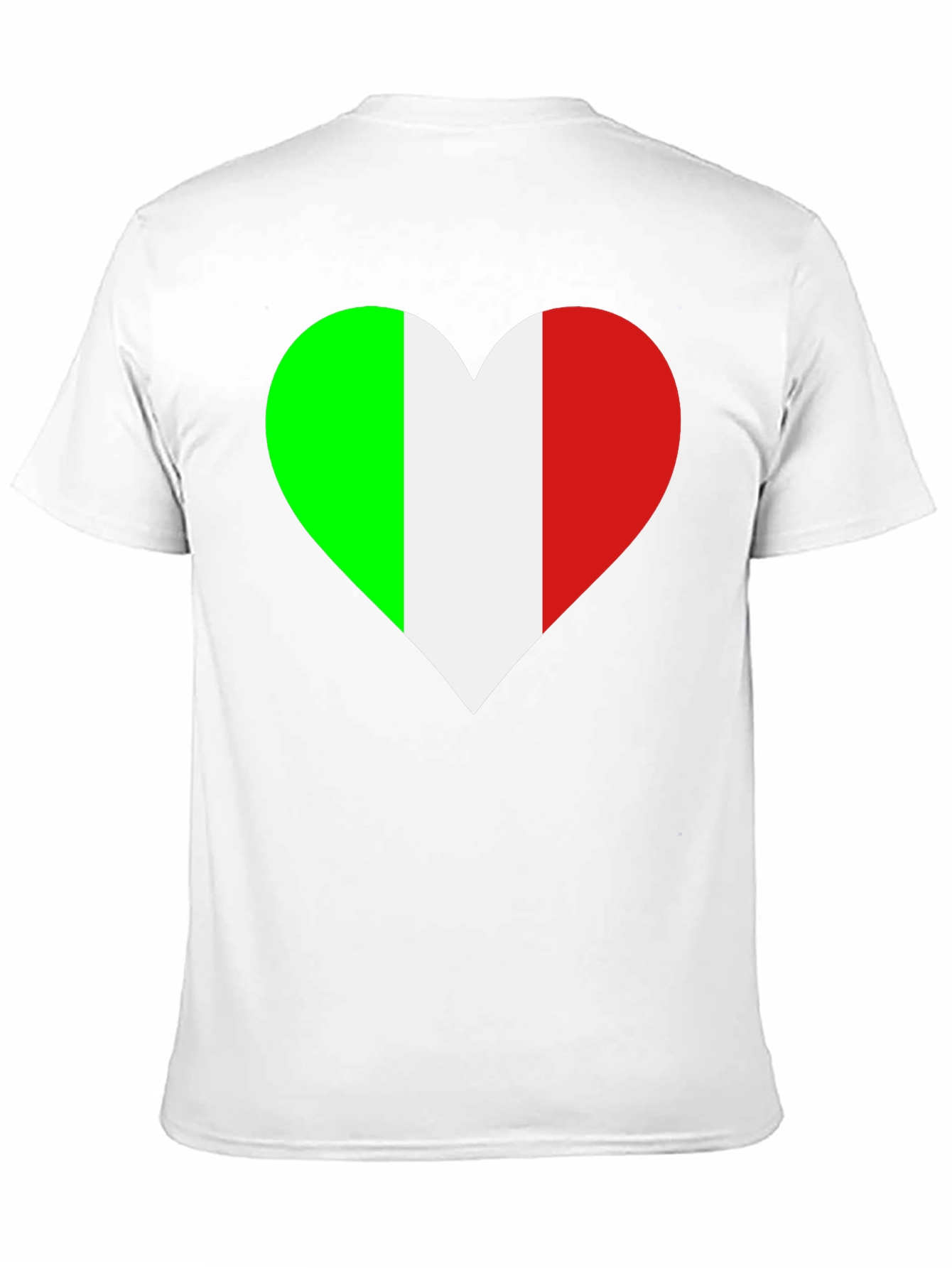 Italian Flag Heart T-Shirt