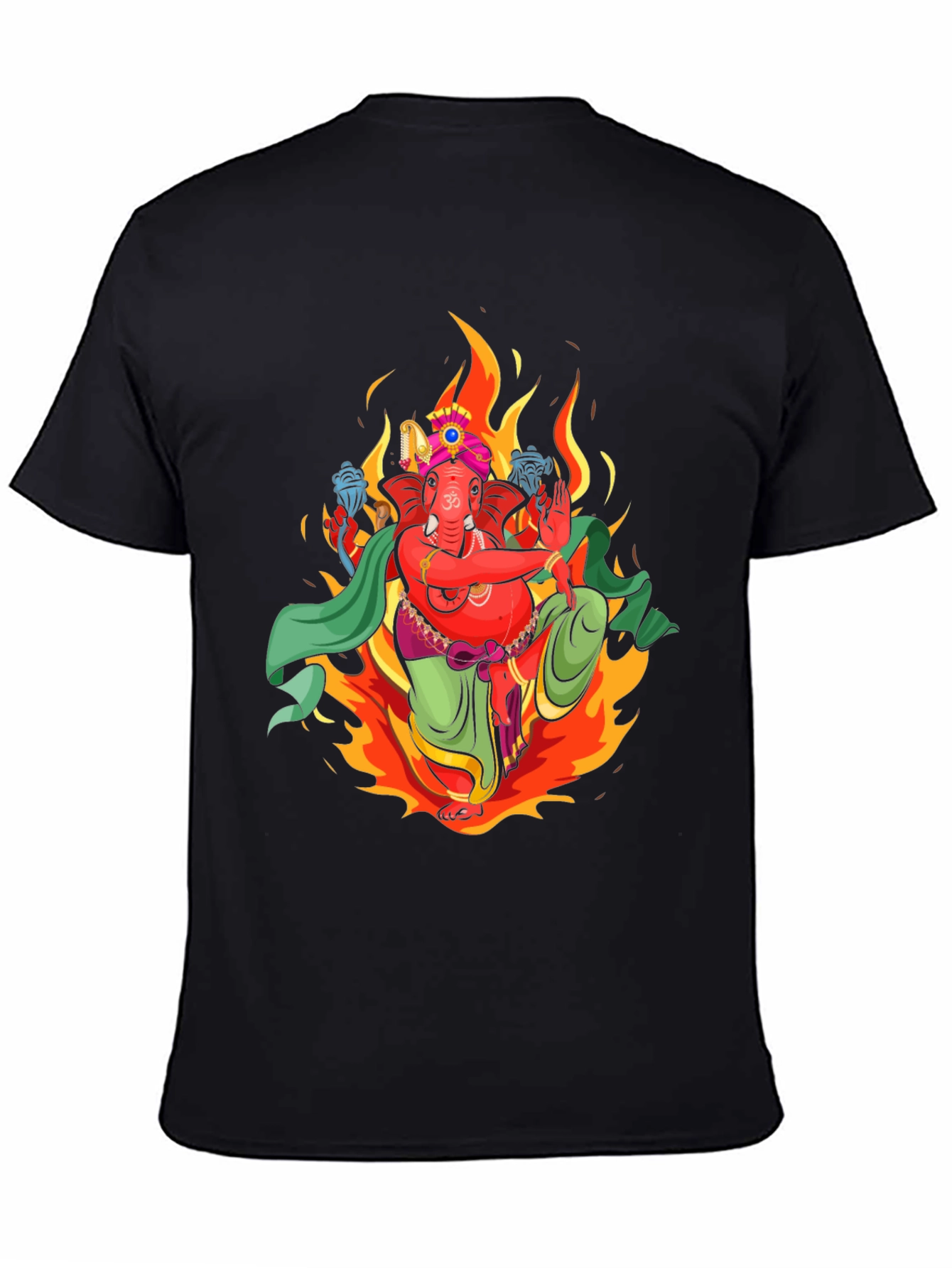 Ganesh Graphic Tee - Premium Black Cotton T-Shirt