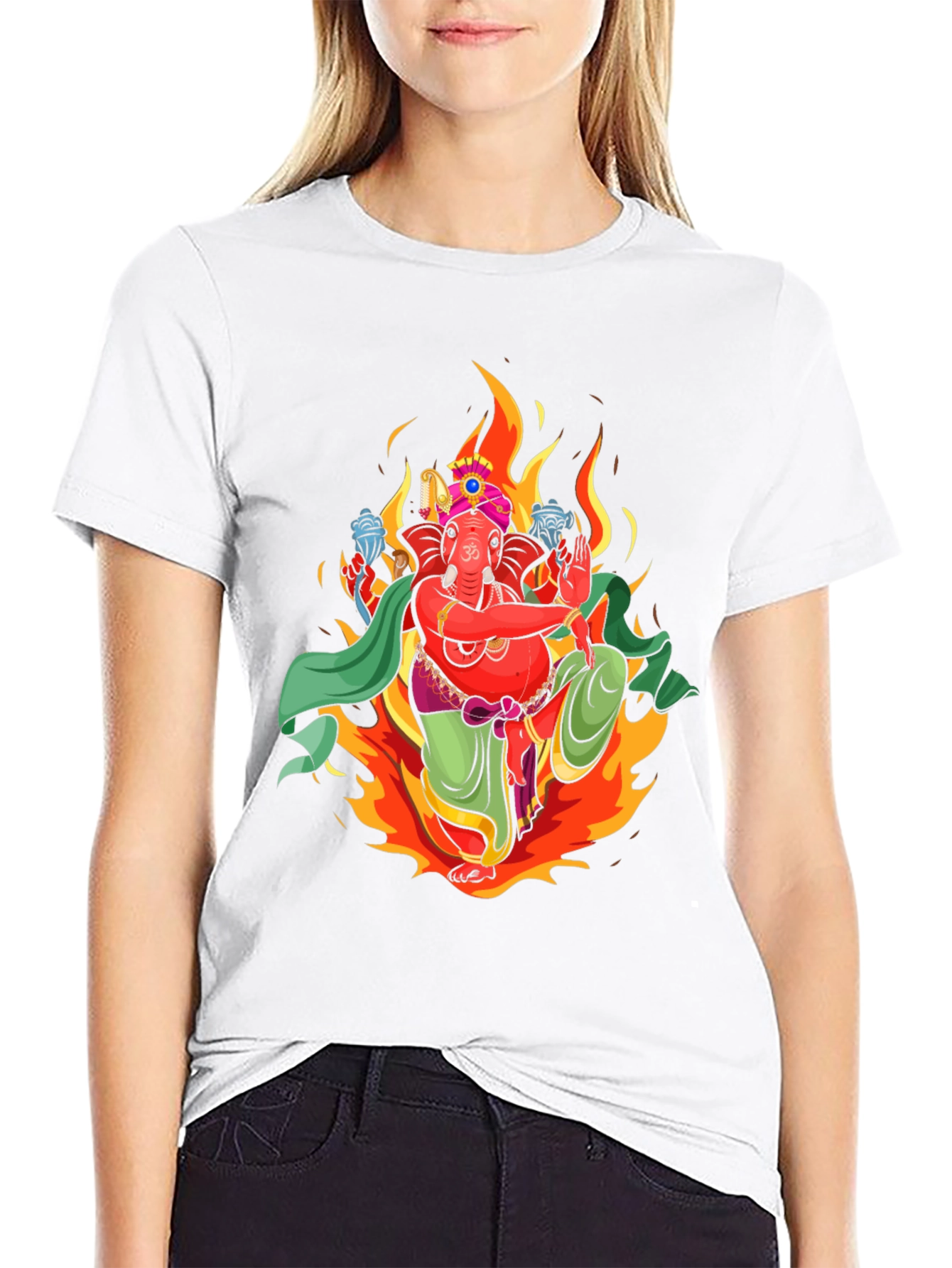 Ganesh Graphic Tee - Premium Black Cotton T-Shirt