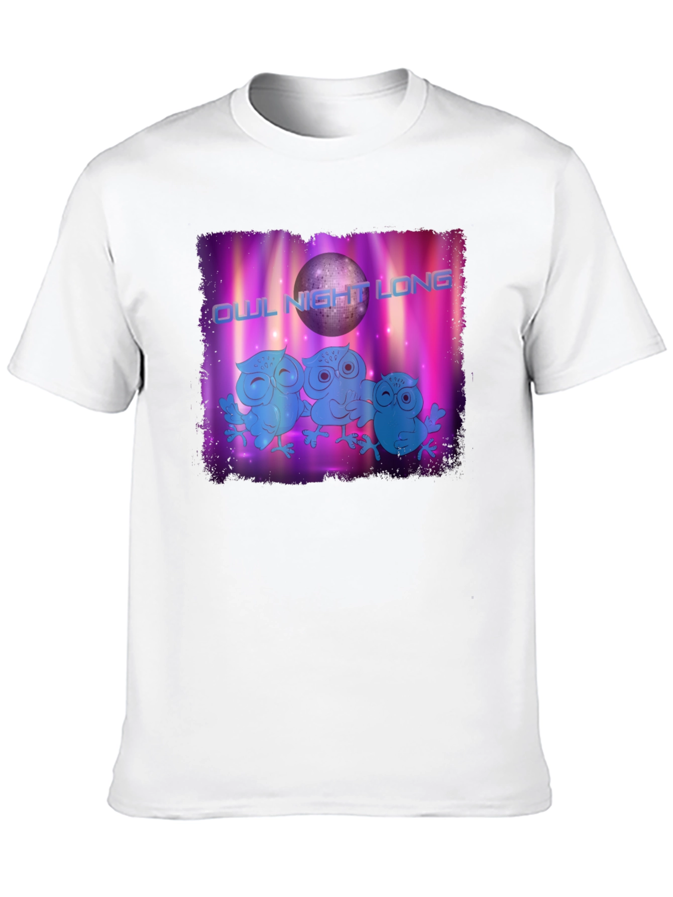 Owl Night Long Graphic T-Shirt