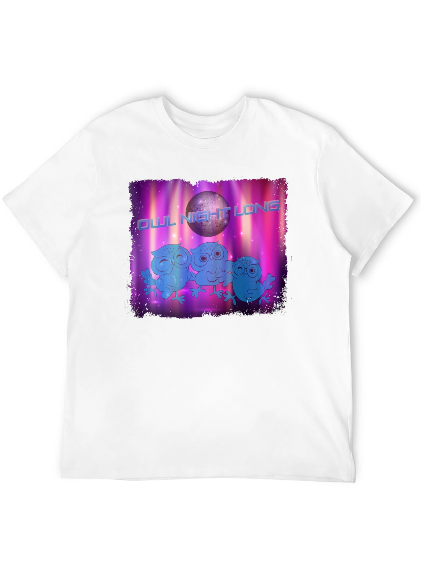 Owl Night Long Graphic T-Shirt