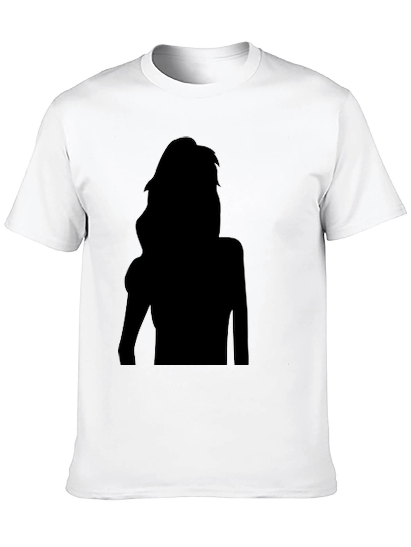 Silhouette Graphic Black T-Shirt for Men