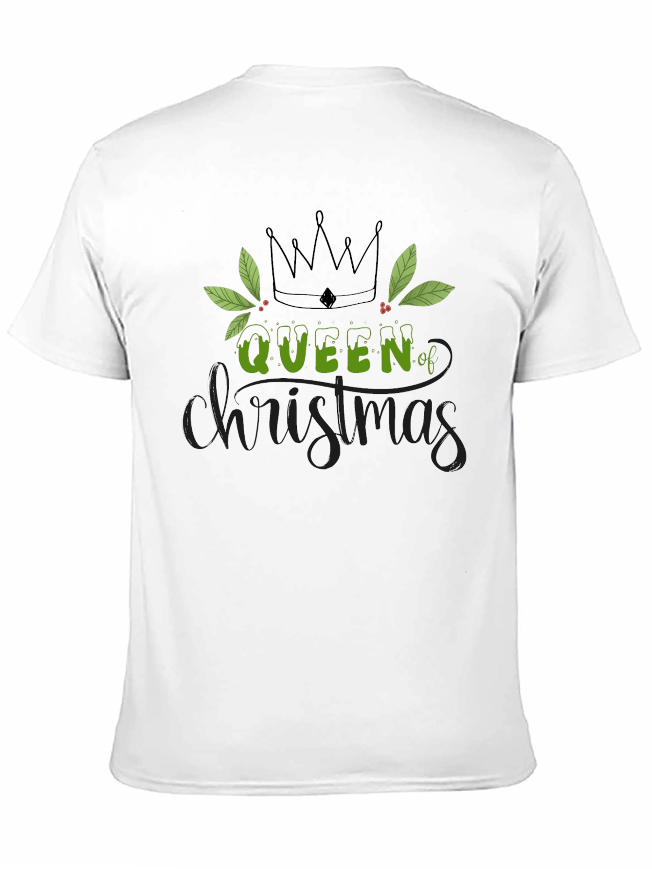 Queen of Christmas Graphic Tee - Holiday Apparel