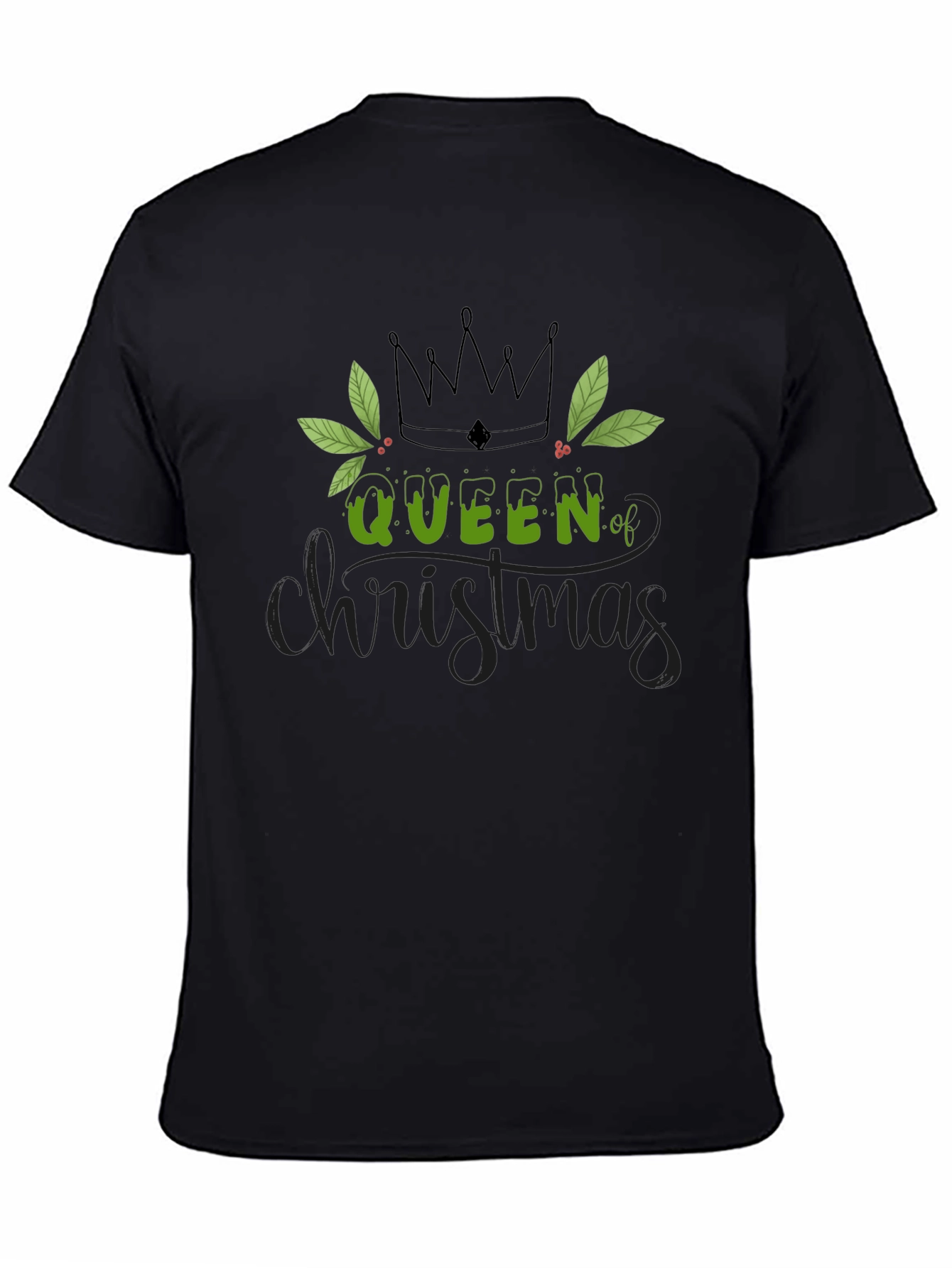 Queen of Christmas Graphic Tee - Holiday Apparel