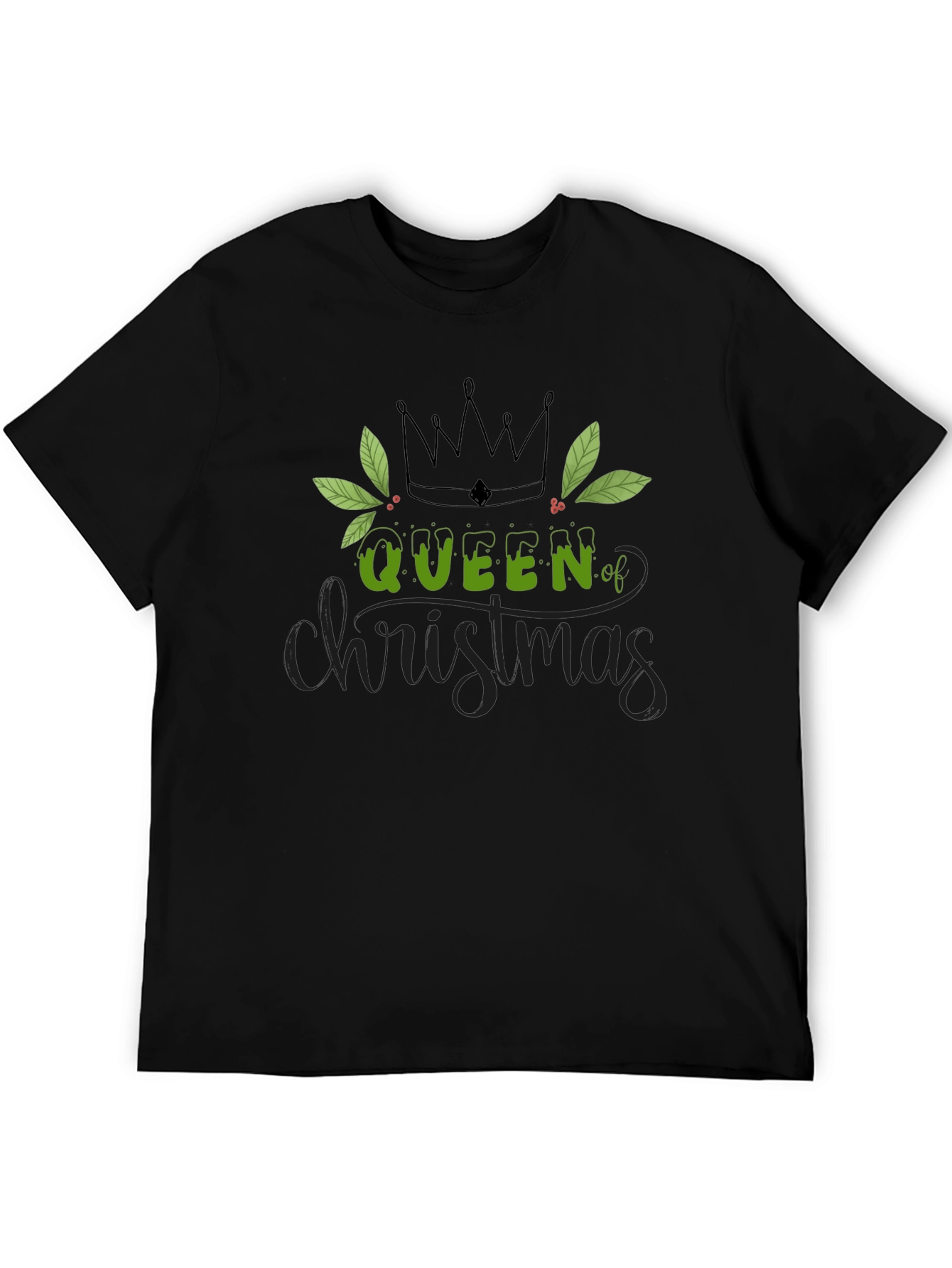 Queen of Christmas Graphic Tee - Holiday Apparel