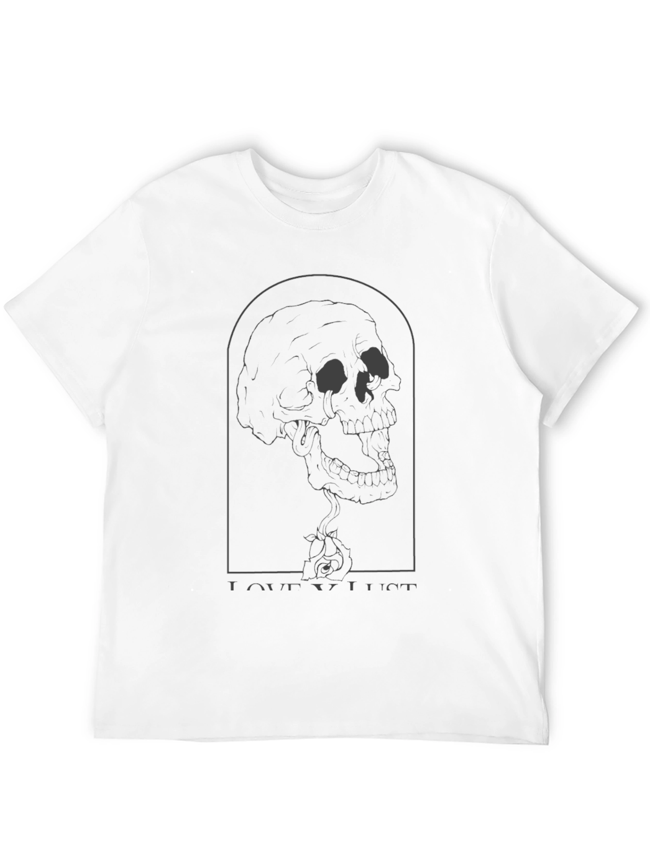 Love Lust Skull Graphic T-Shirt