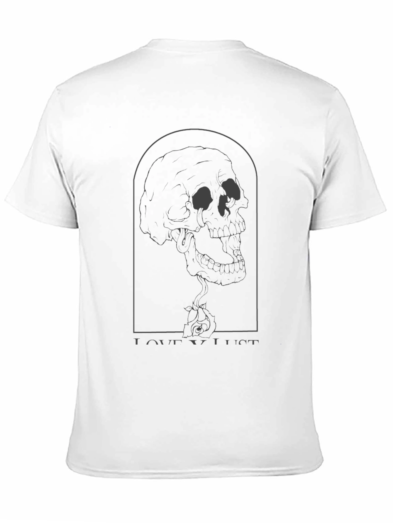 Love Lust Skull Graphic T-Shirt