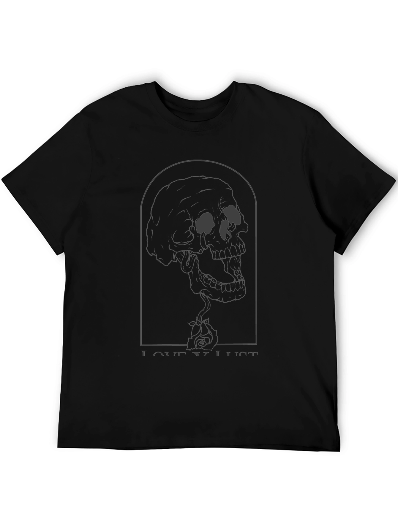 Love Lust Skull Graphic T-Shirt