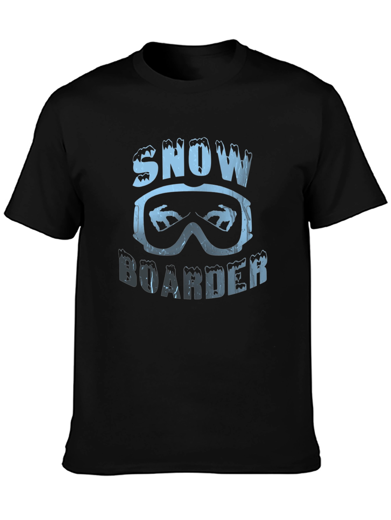 Snowboarder Graphic Black T-Shirt