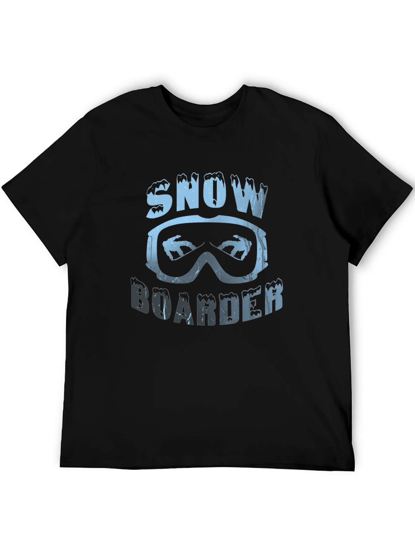 Snowboarder Graphic Black T-Shirt