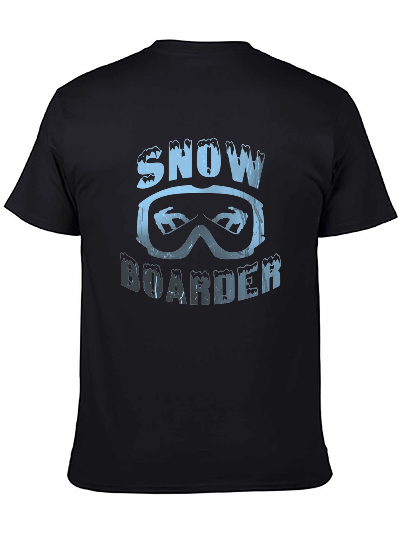 Snowboarder Graphic Black T-Shirt