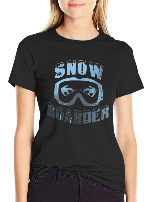 Snowboarder Graphic Black T-Shirt