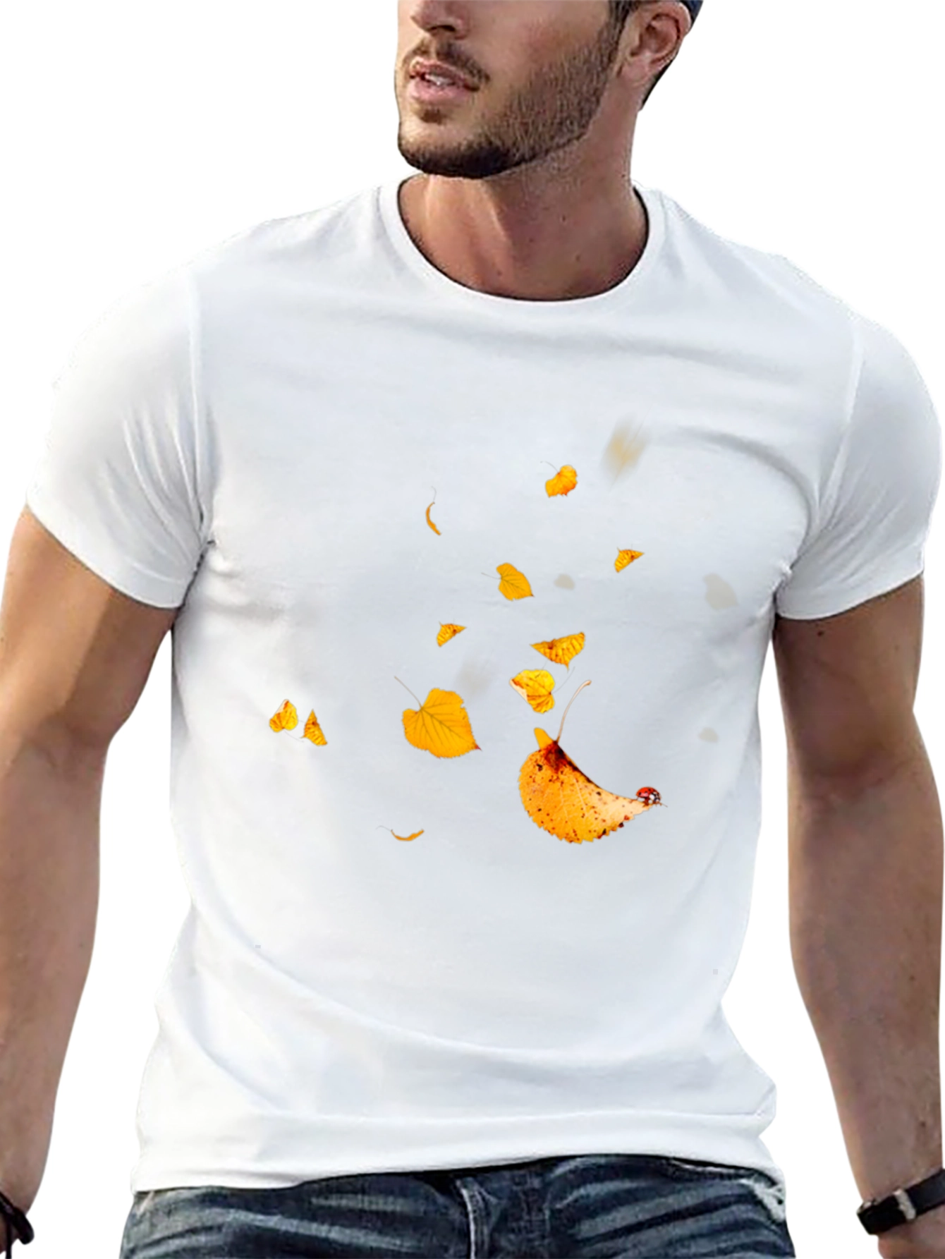 Autumn Leaves Black T-Shirt