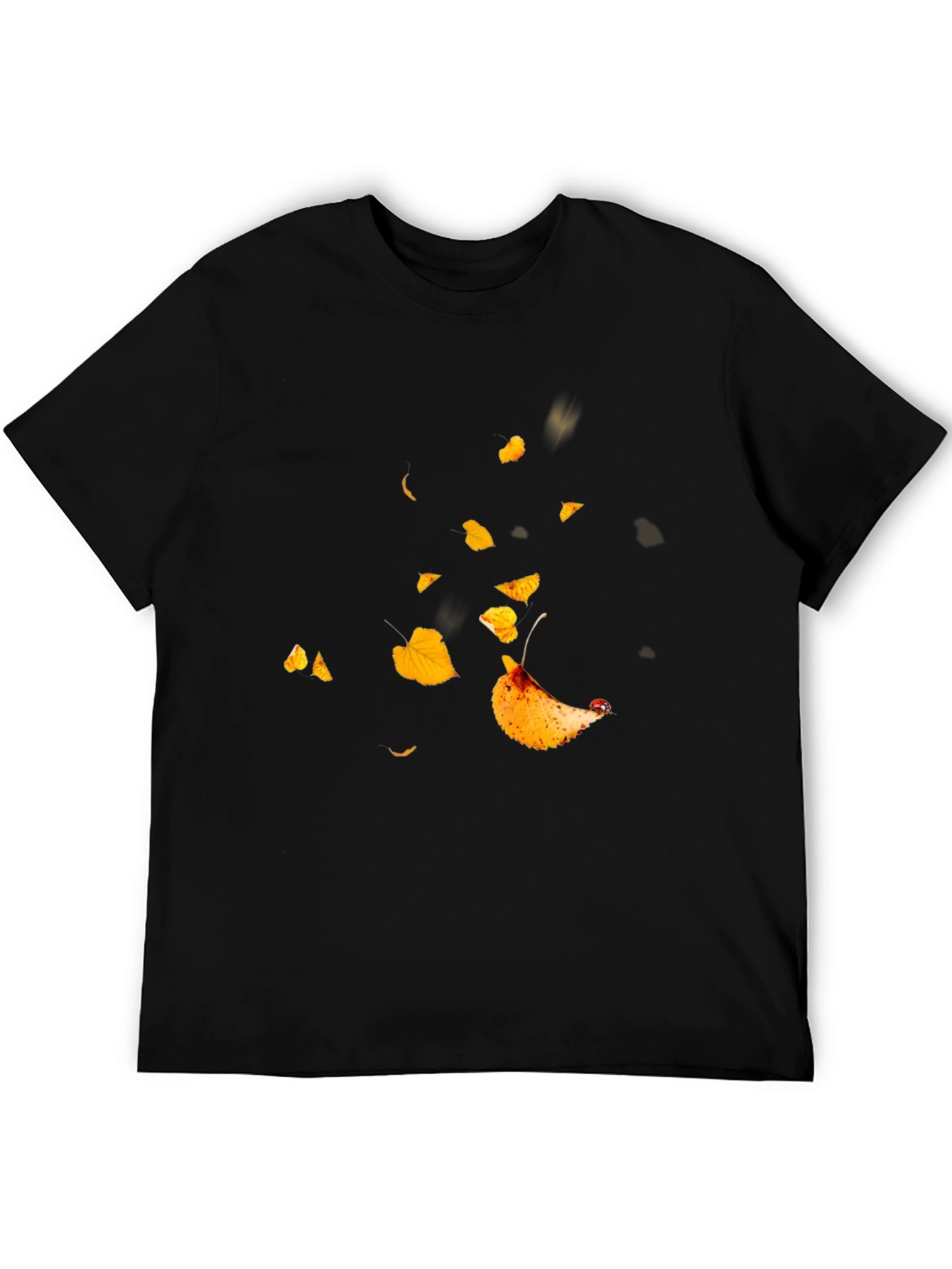 Autumn Leaves Black T-Shirt