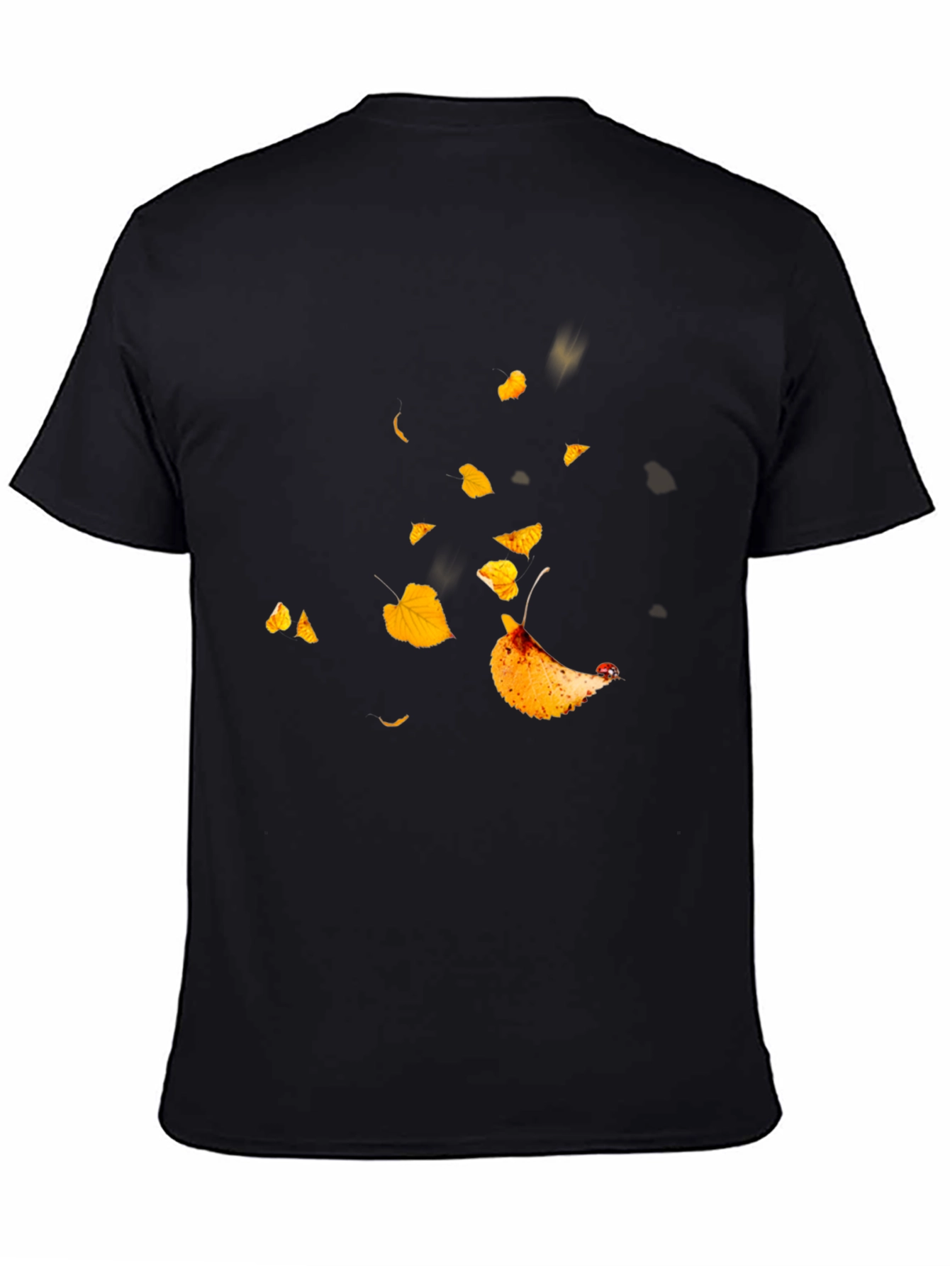 Autumn Leaves Black T-Shirt