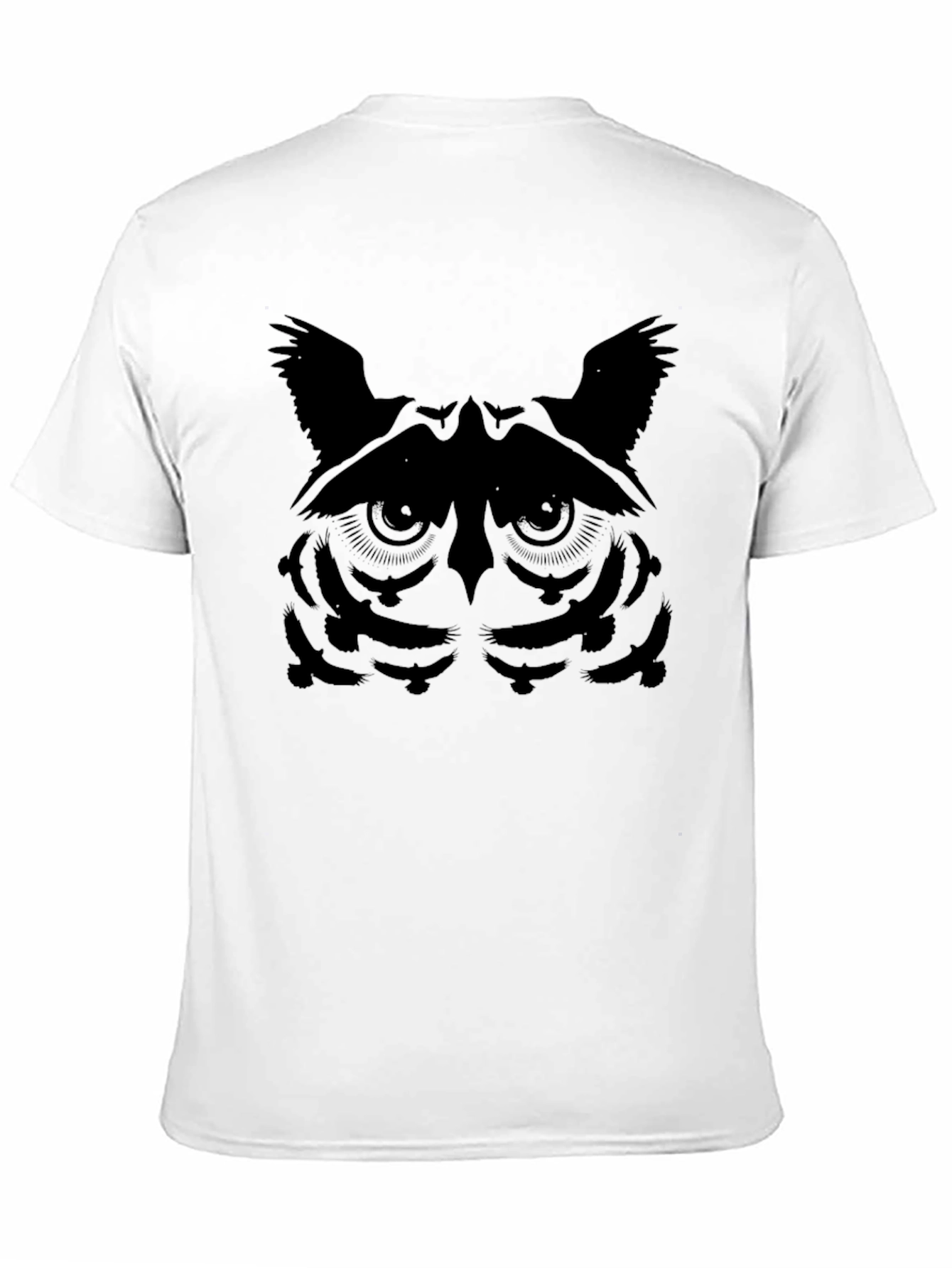 Owl Face Graphic Tee - Stylish Mens T-Shirt