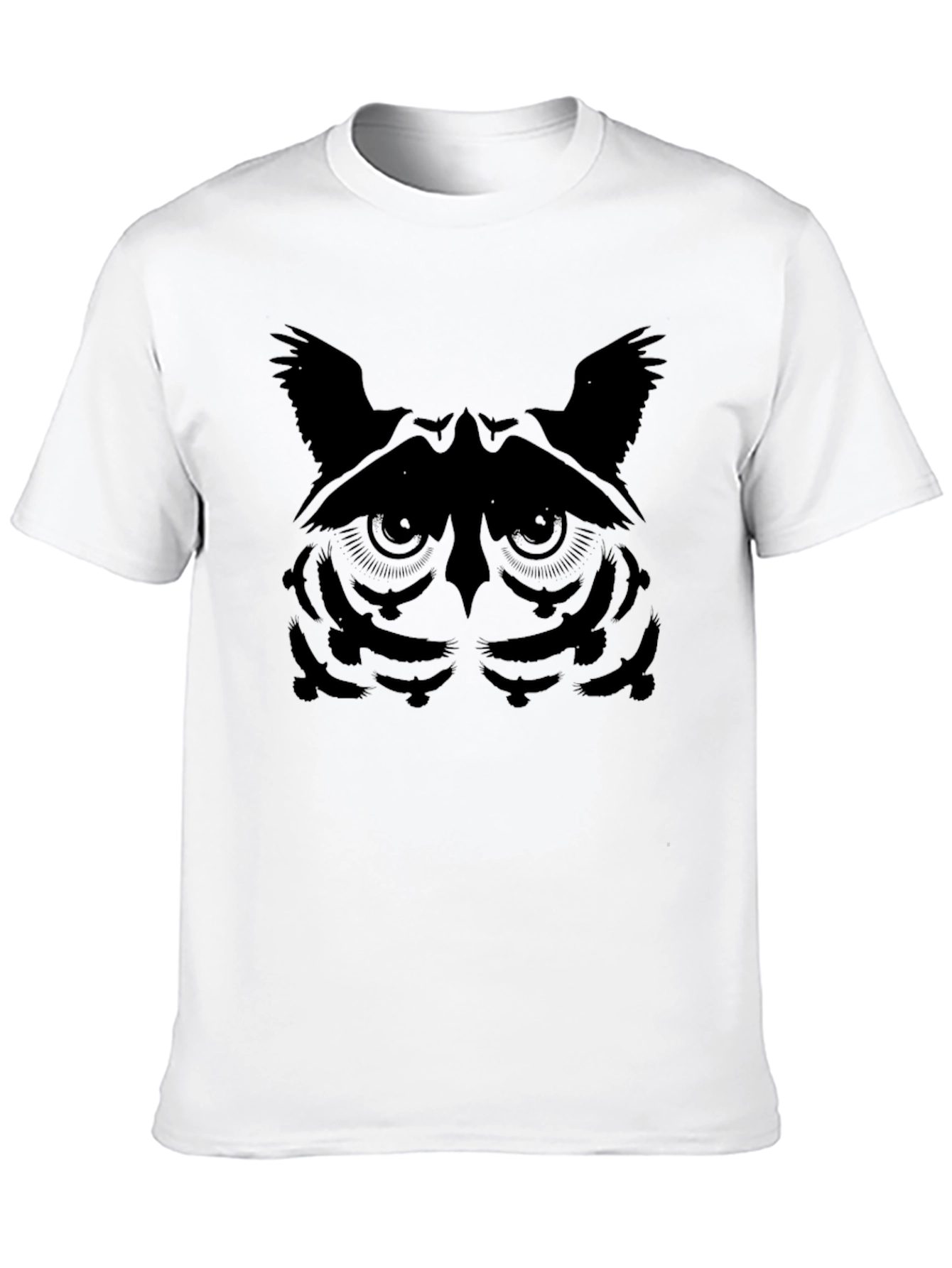 Owl Face Graphic Tee - Stylish Mens T-Shirt