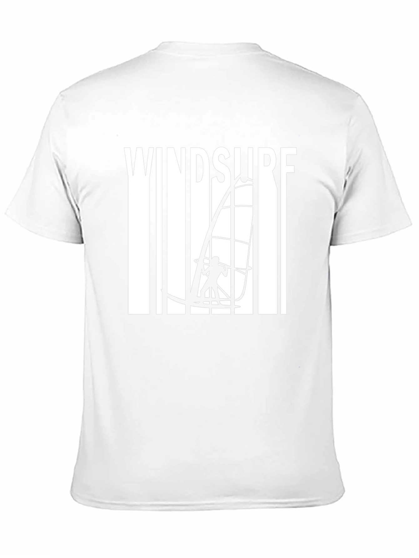 Windsurf Graphic Tee - Black Cotton T-Shirt