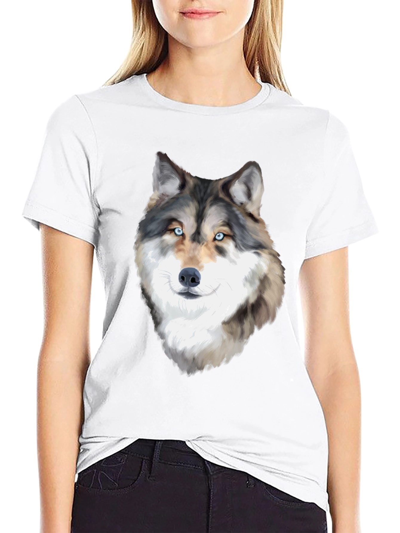 Wolf Graphic T-Shirt - Black
