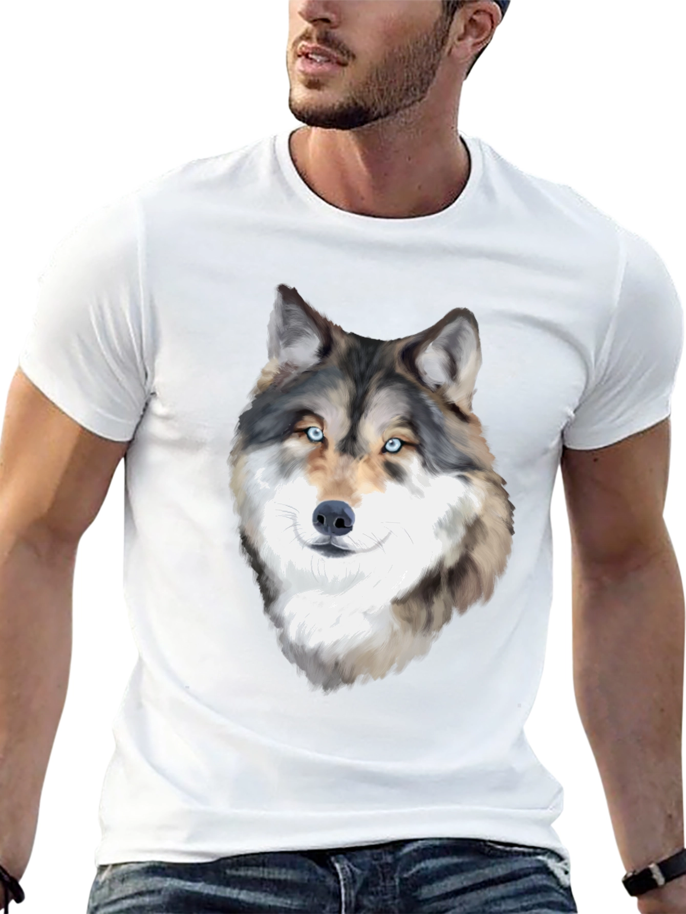 Wolf Graphic T-Shirt - Black