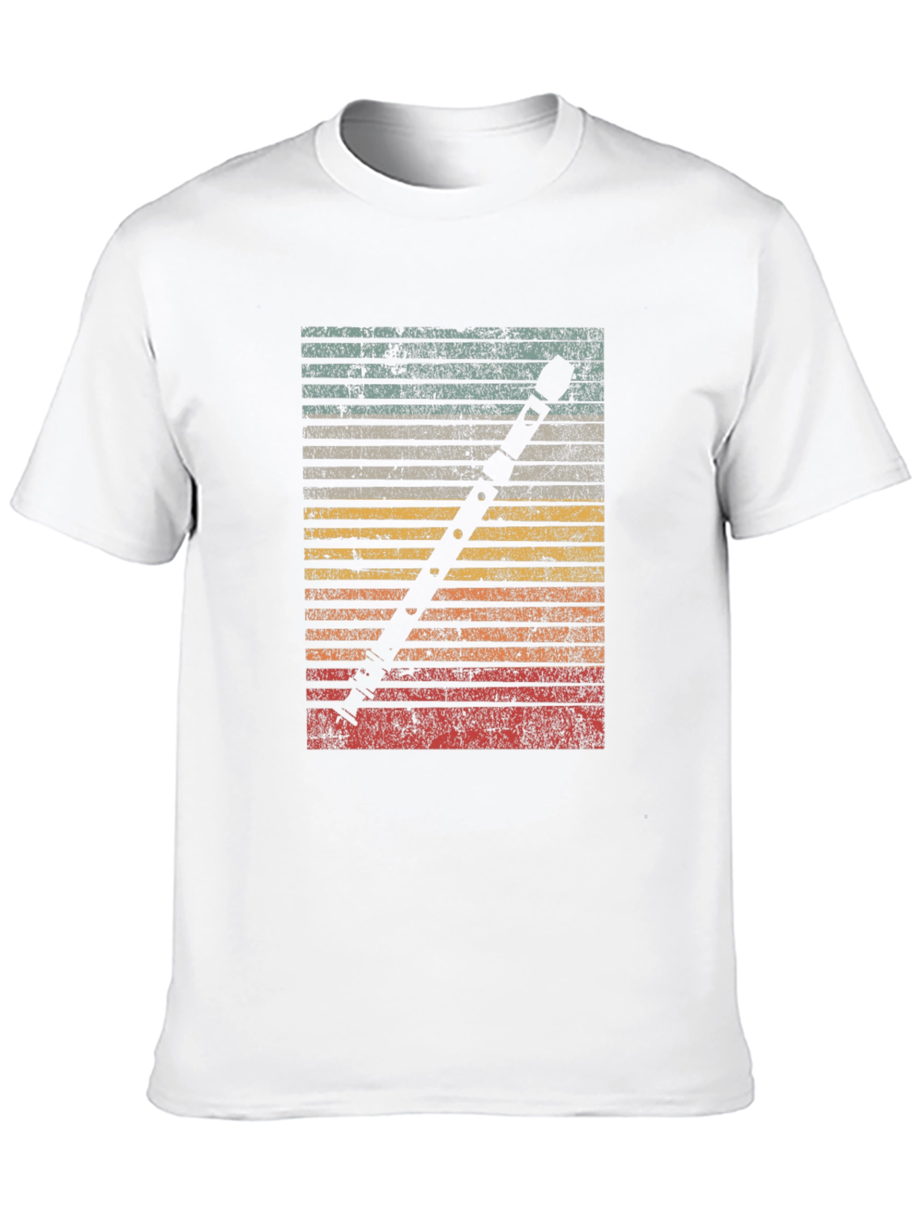 Retro Flute Player T-Shirt - Musician Gift