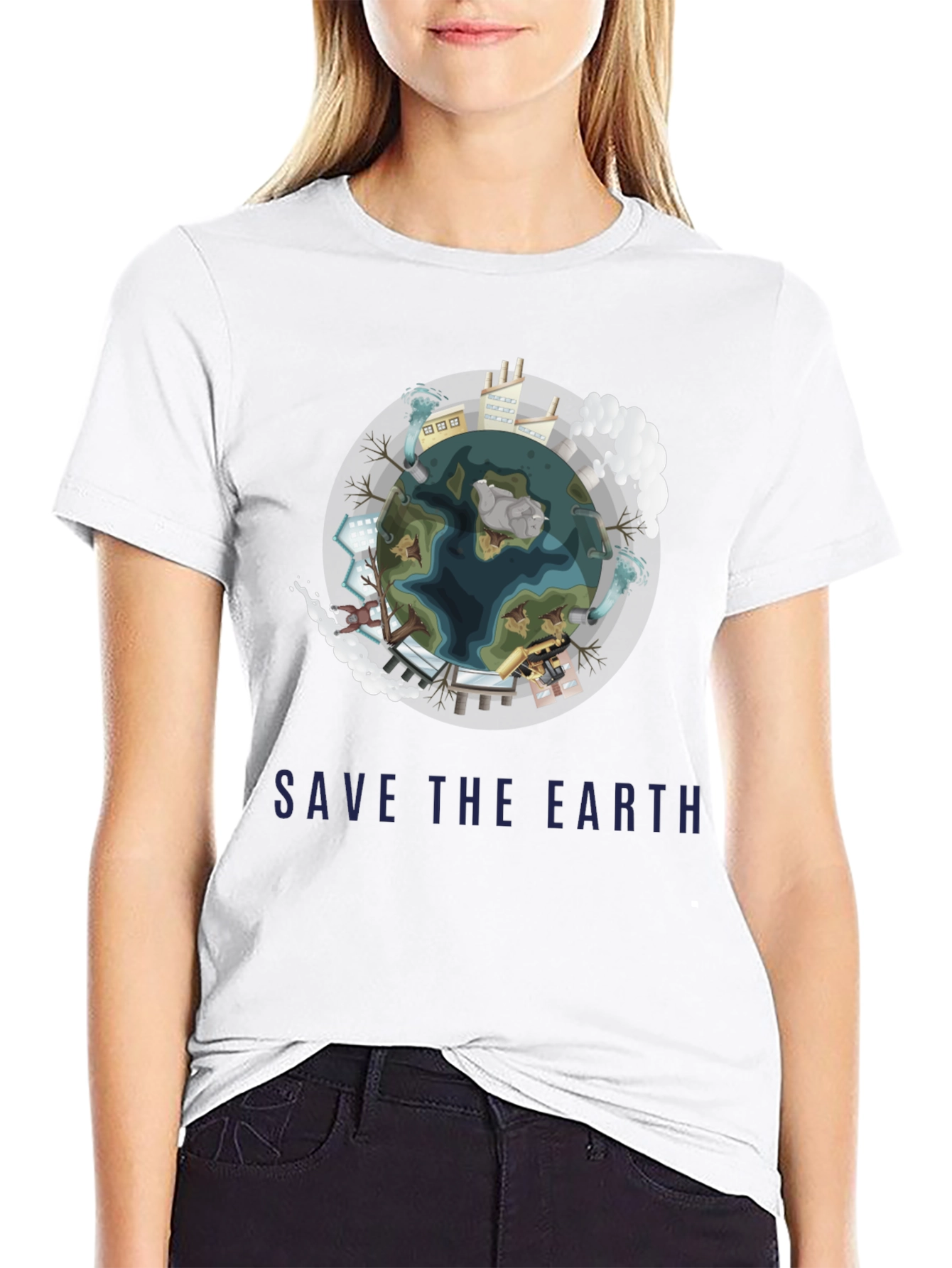 Save The Earth Graphic Tee - Eco-Friendly Fashion