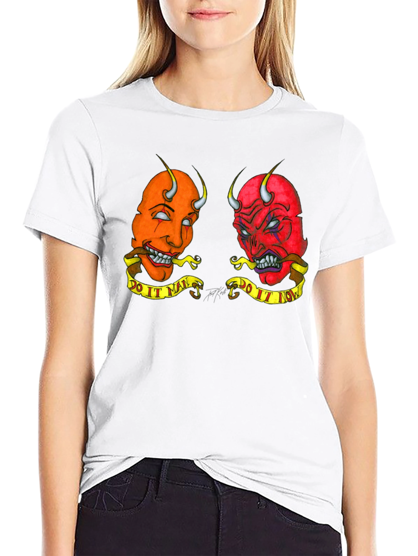 Devil Duo T-Shirt - Do It Man/Now