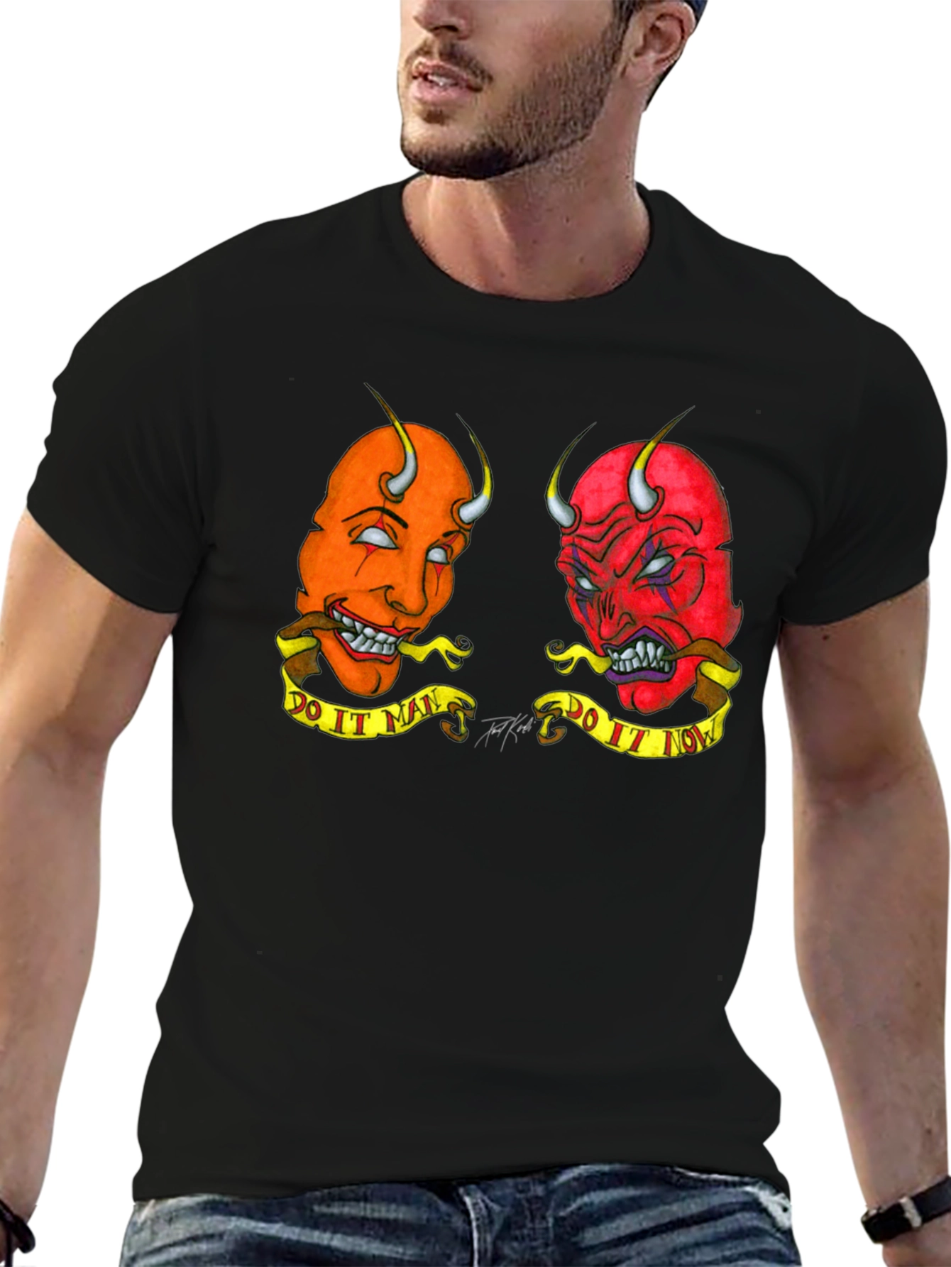 Devil Duo T-Shirt - Do It Man/Now