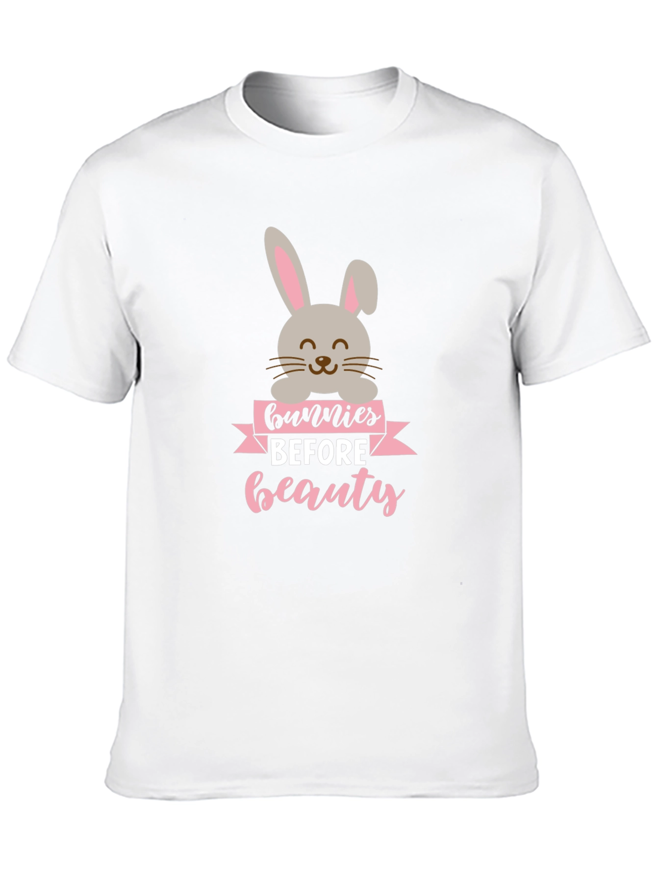 Bunnies Before Beauty Black Graphic Tee