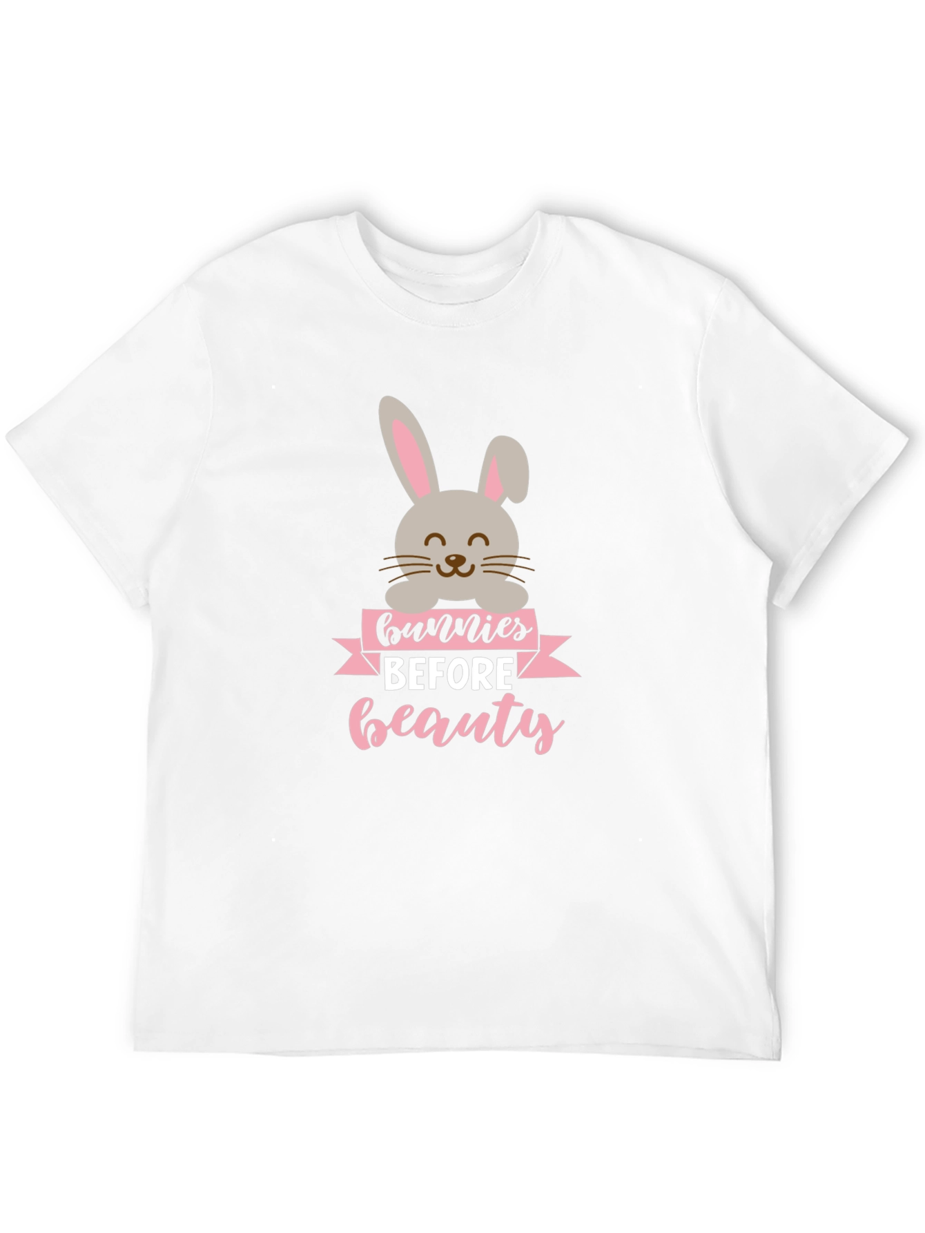 Bunnies Before Beauty Black Graphic Tee