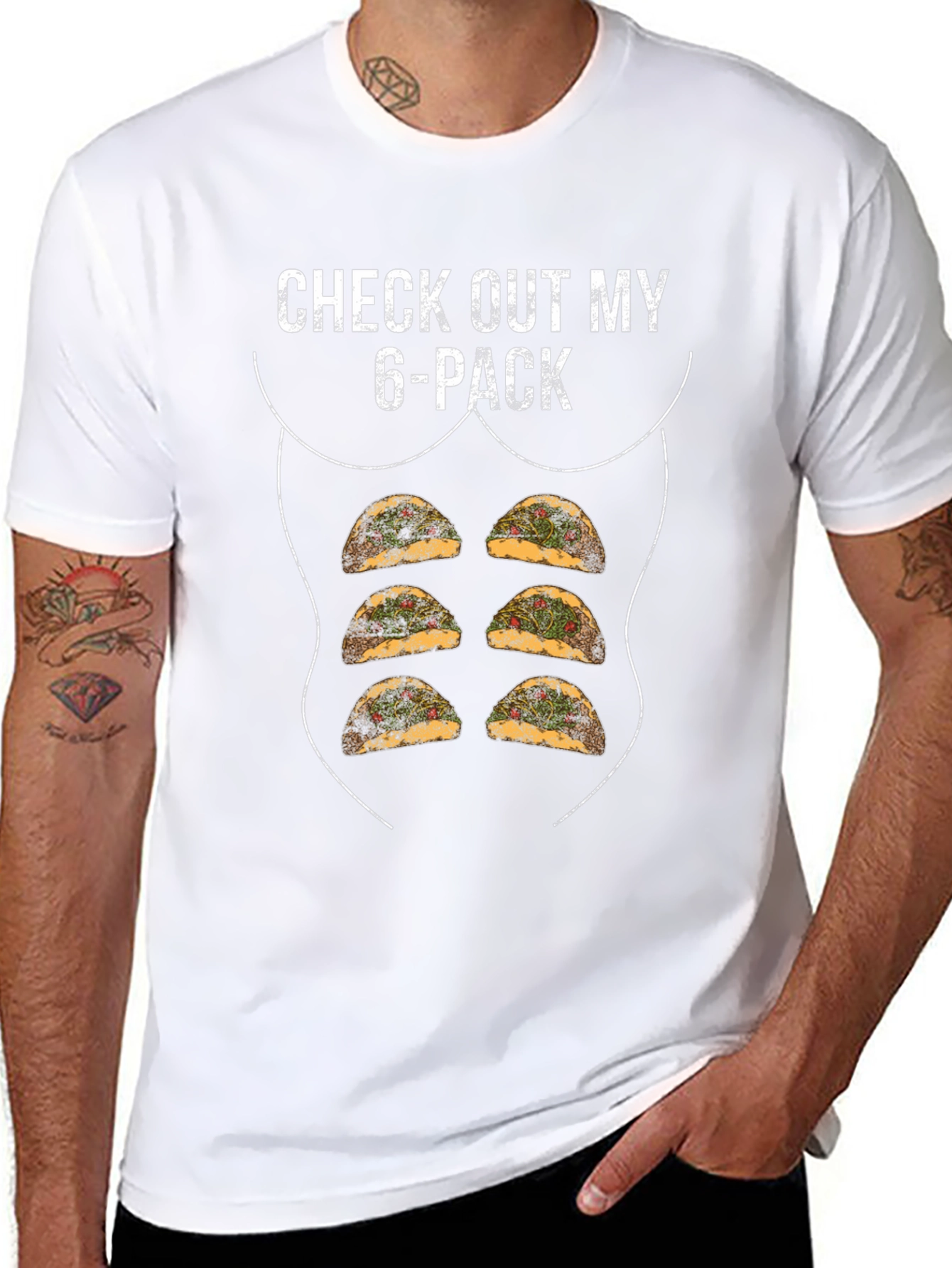 Funny Taco 6-Pack Graphic Tee