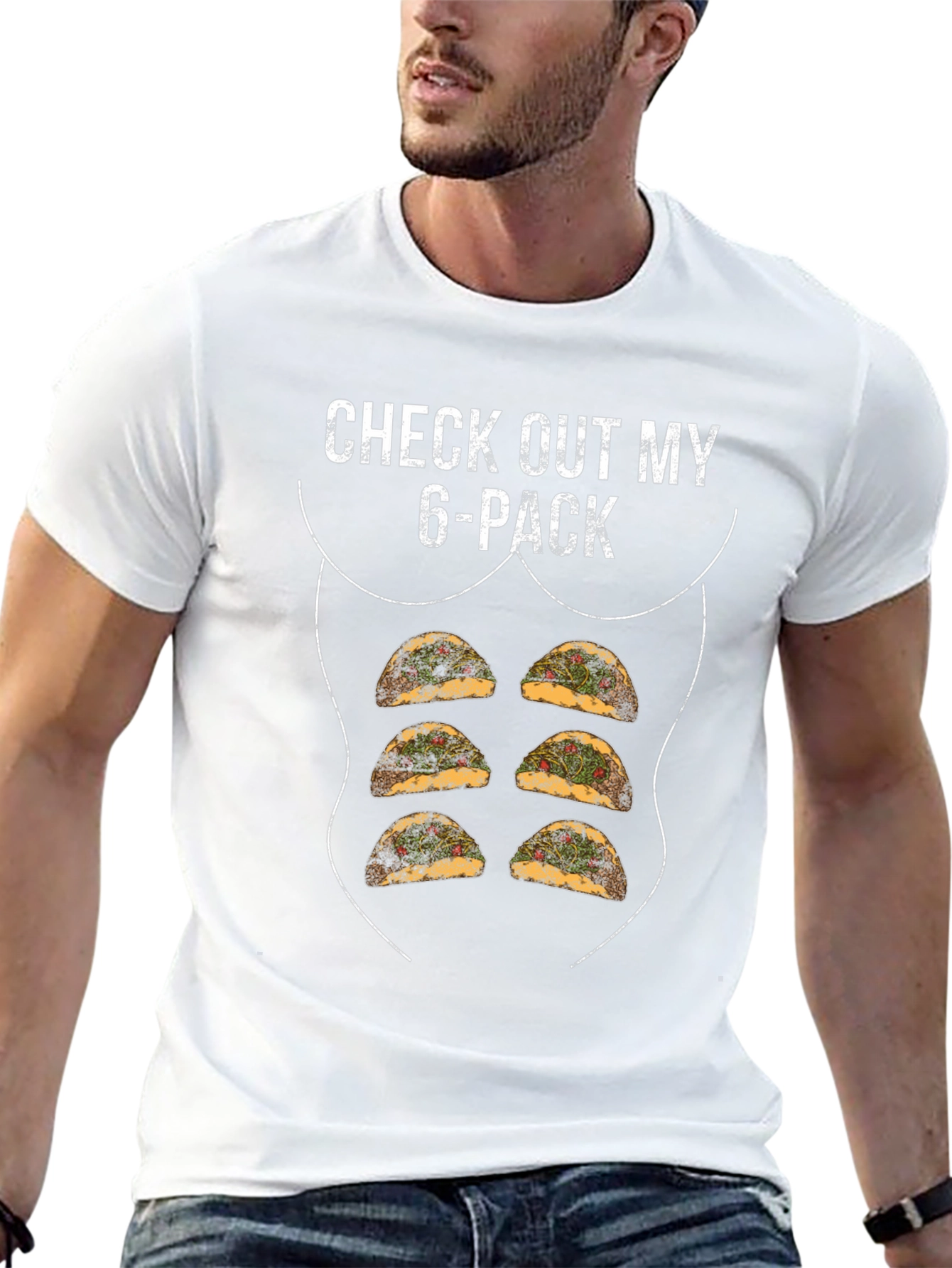 Funny Taco 6-Pack Graphic Tee