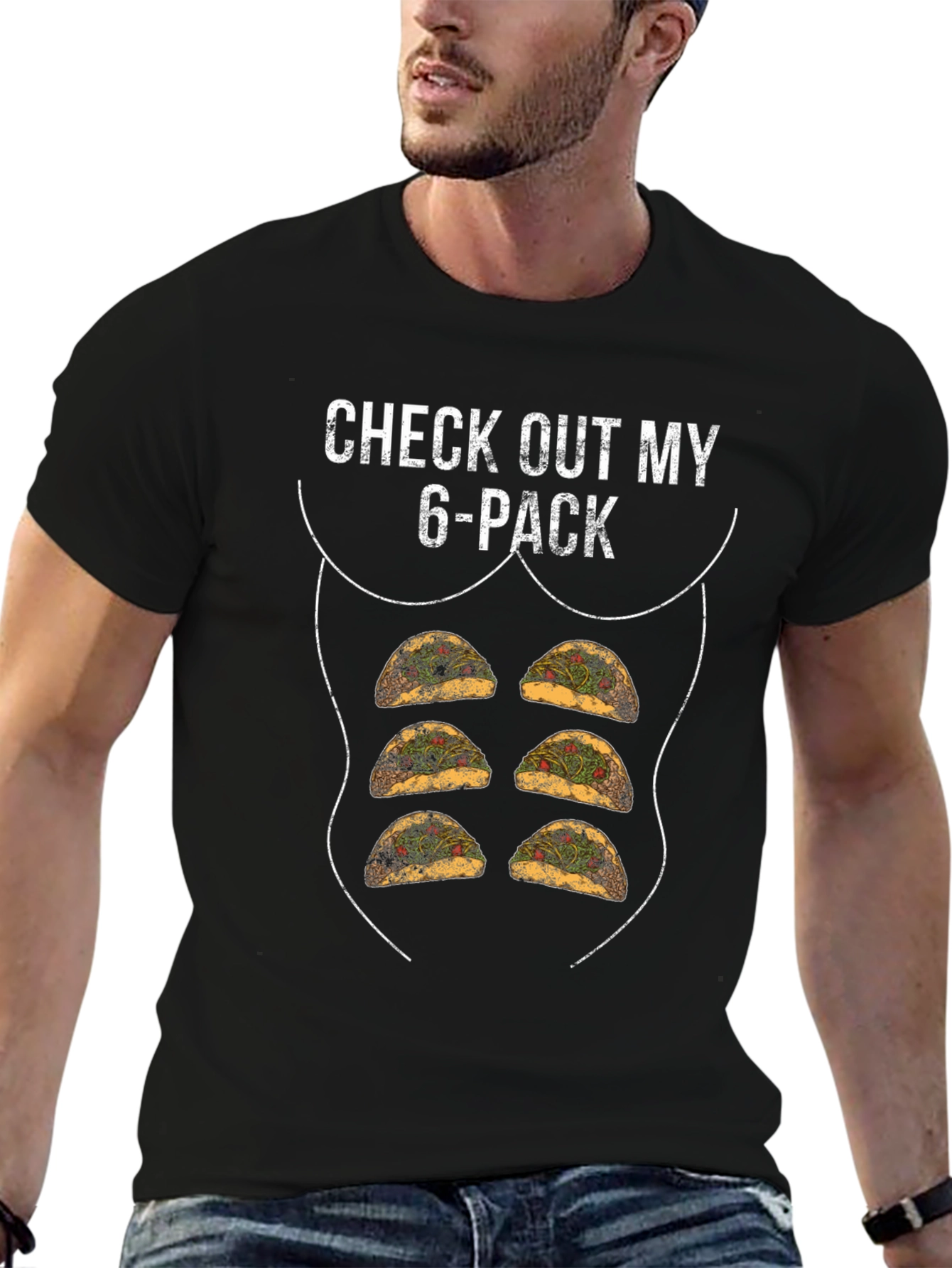 Funny Taco 6-Pack Graphic Tee