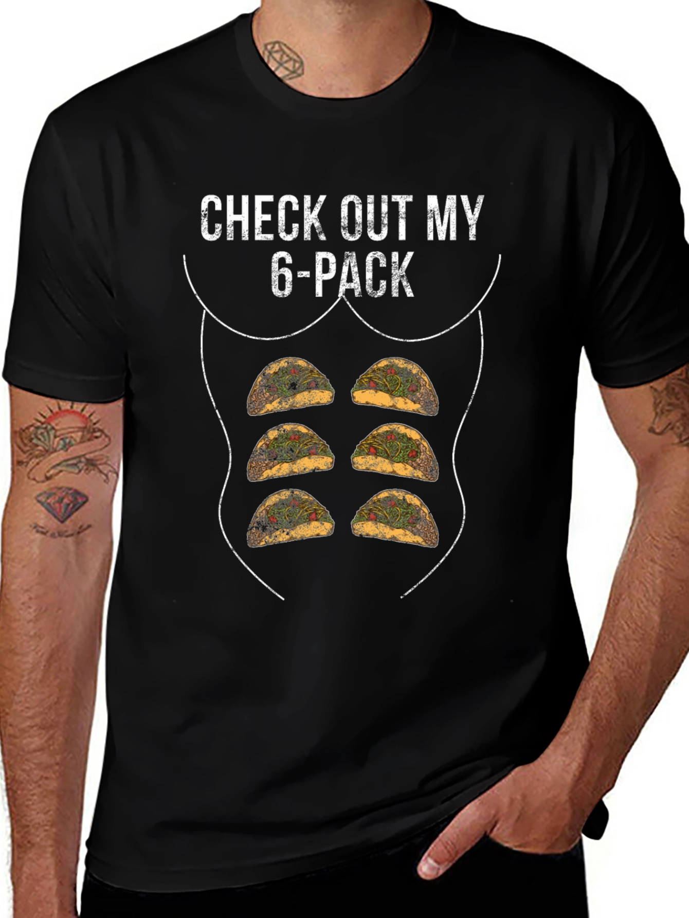 Funny Taco 6-Pack Graphic Tee