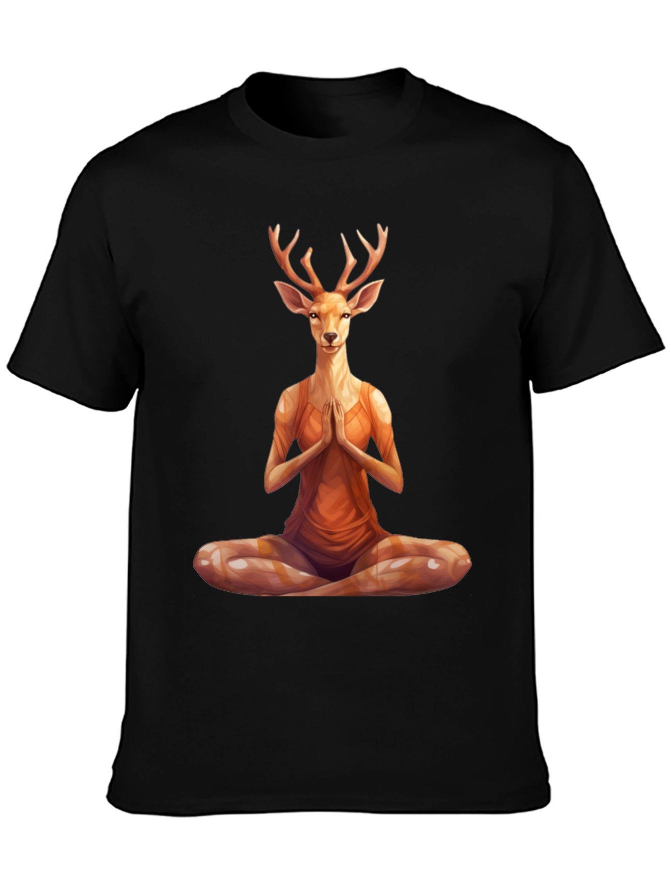 Yoga Deer T-Shirt - Meditating Animal Tee