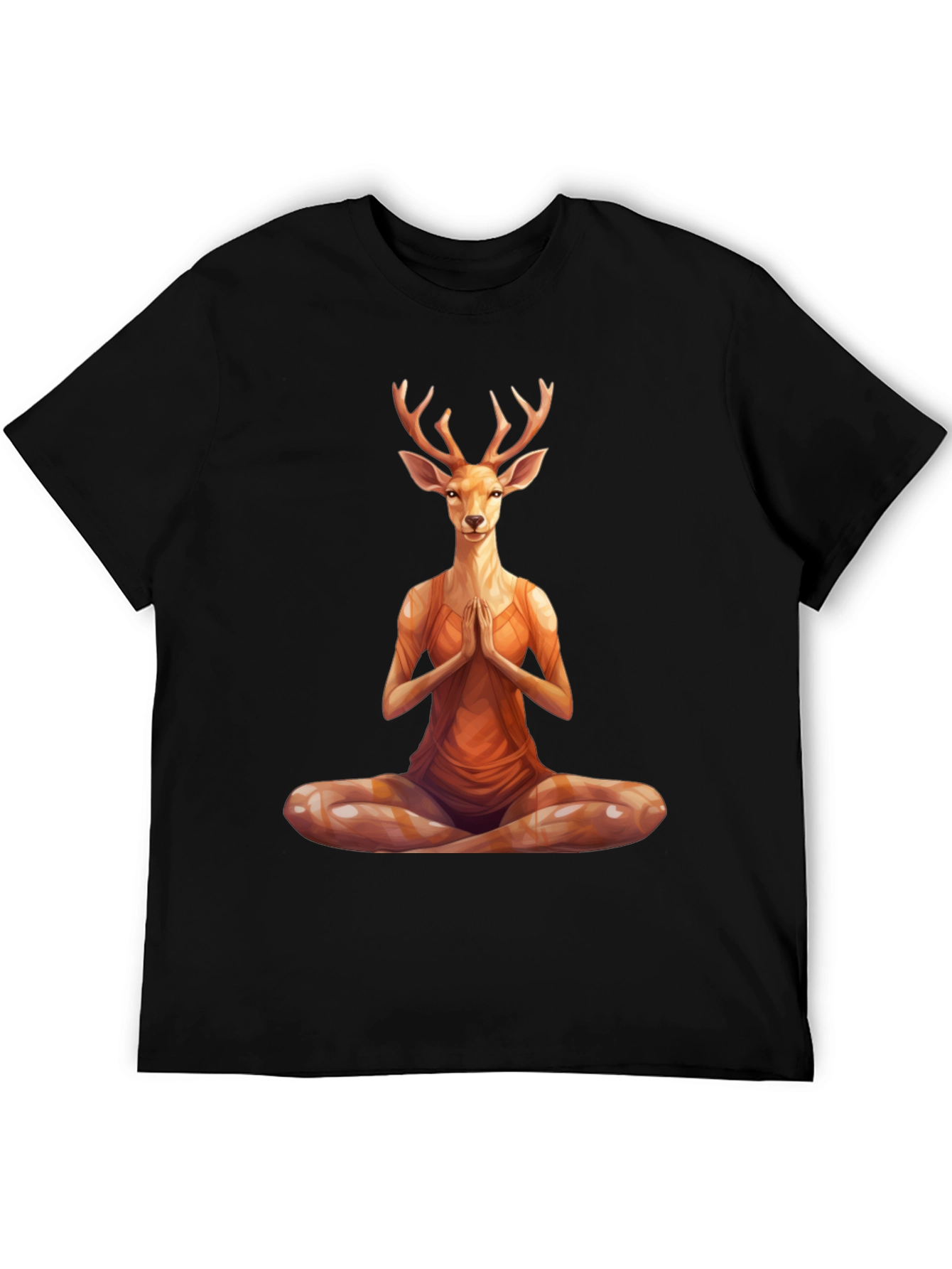 Yoga Deer T-Shirt - Meditating Animal Tee