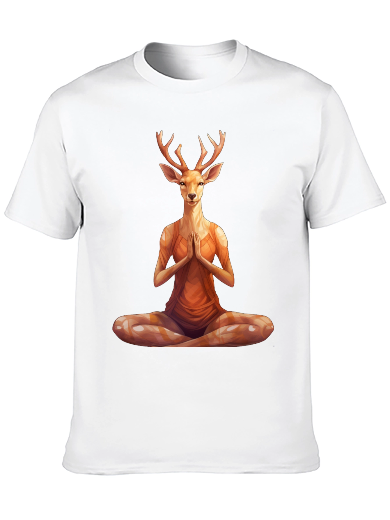 Yoga Deer T-Shirt - Meditating Animal Tee